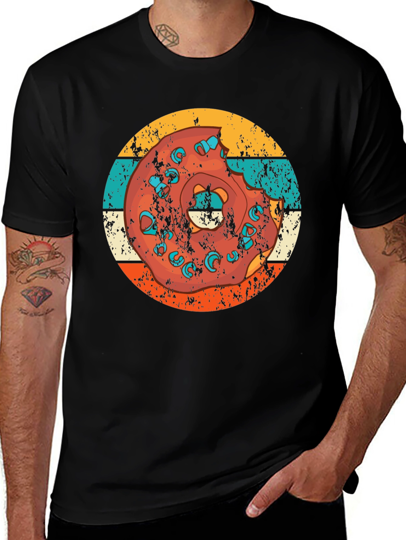 Retro Donut T-Shirt - Bite Me