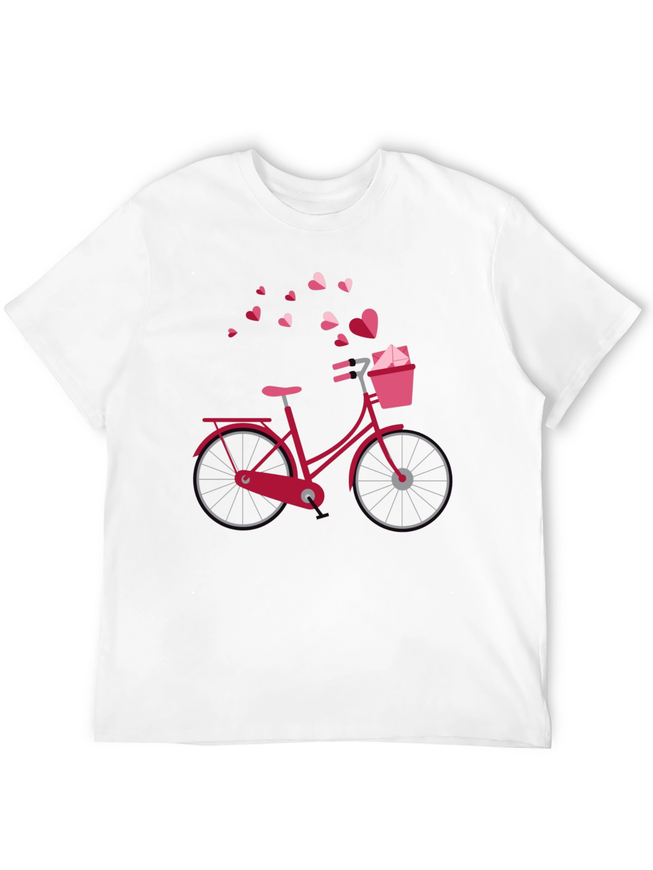 Heart Bicycle Graphic T-Shirt