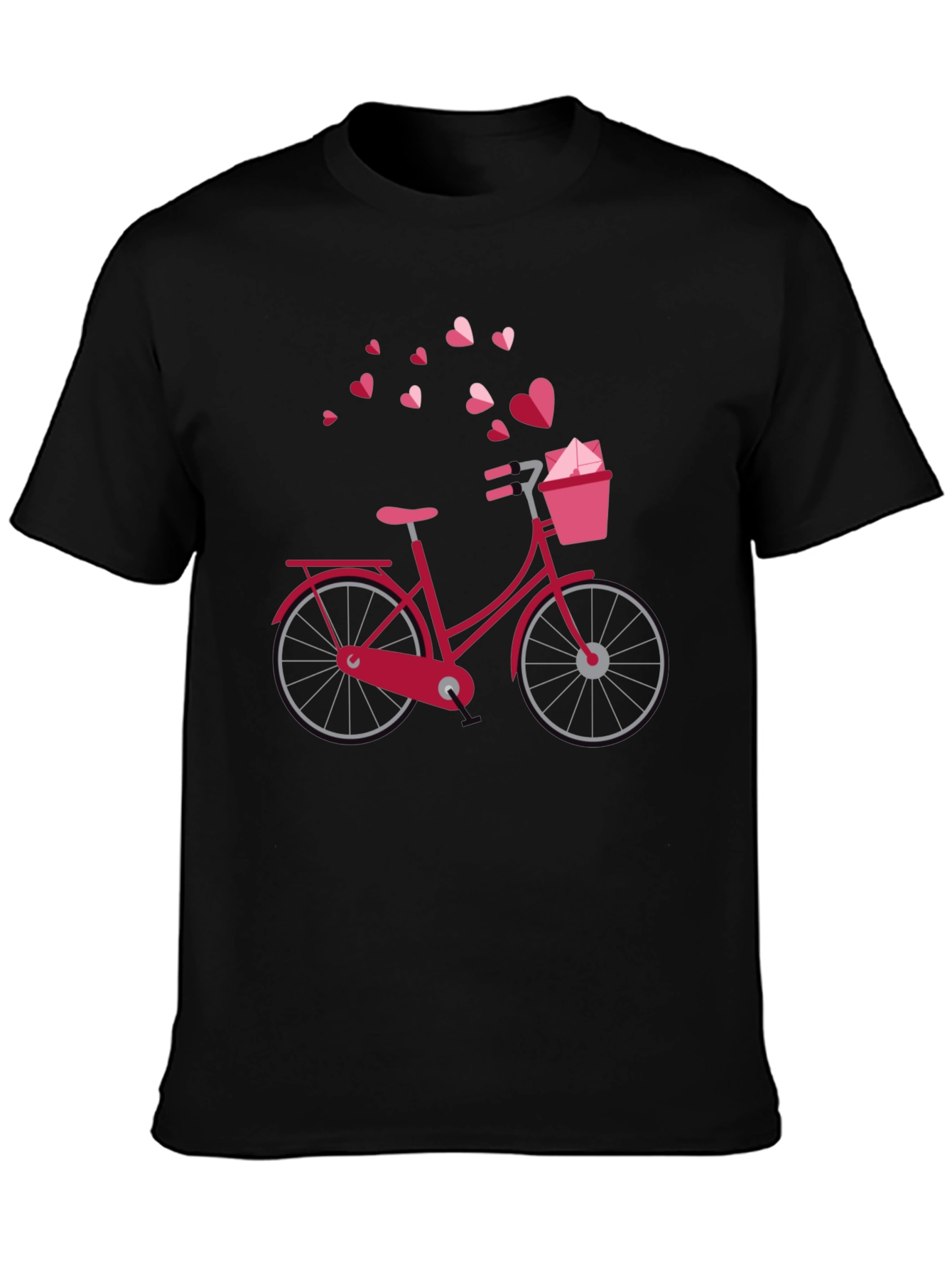 Heart Bicycle Graphic T-Shirt