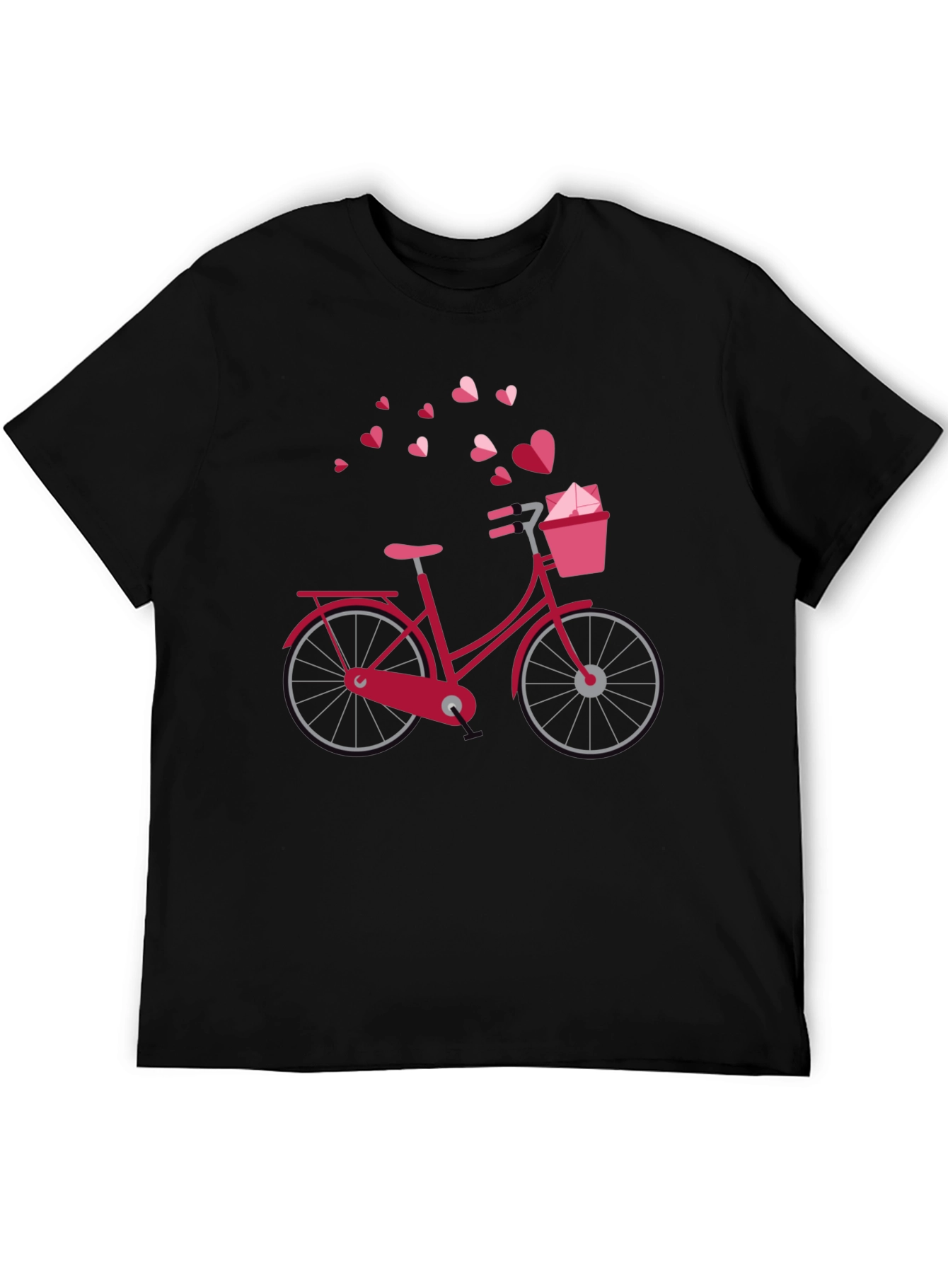 Heart Bicycle Graphic T-Shirt