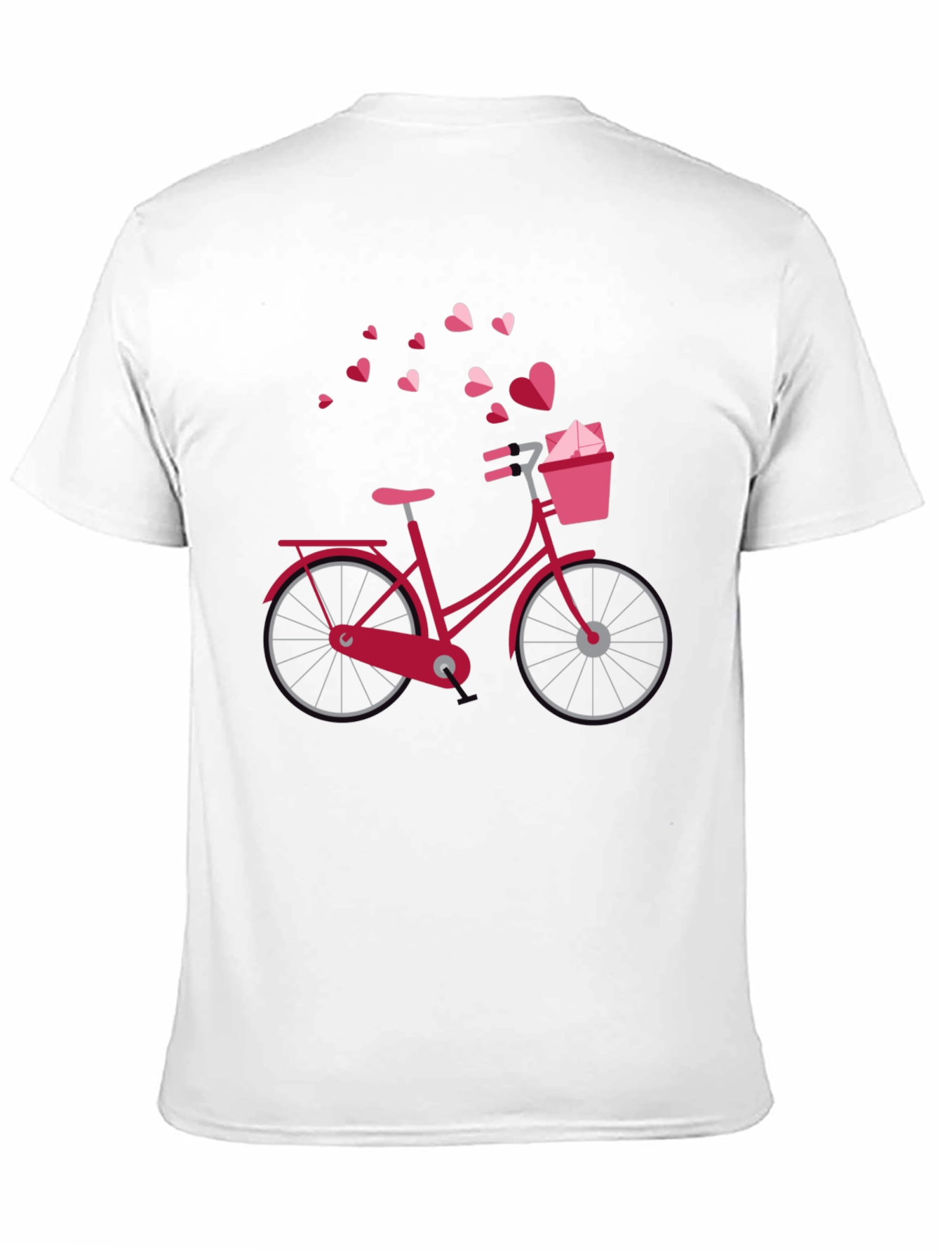 Heart Bicycle Graphic T-Shirt
