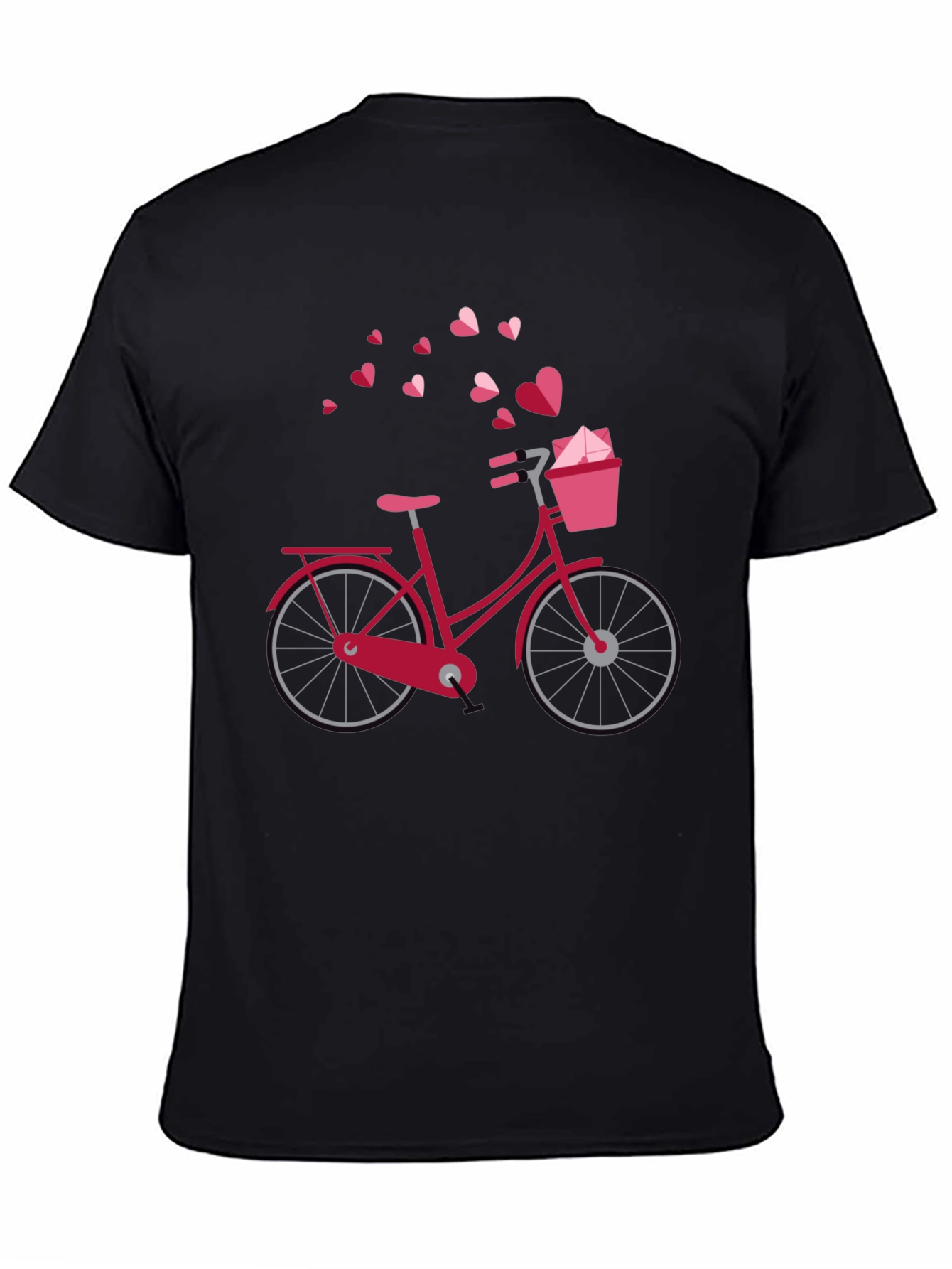 Heart Bicycle Graphic T-Shirt