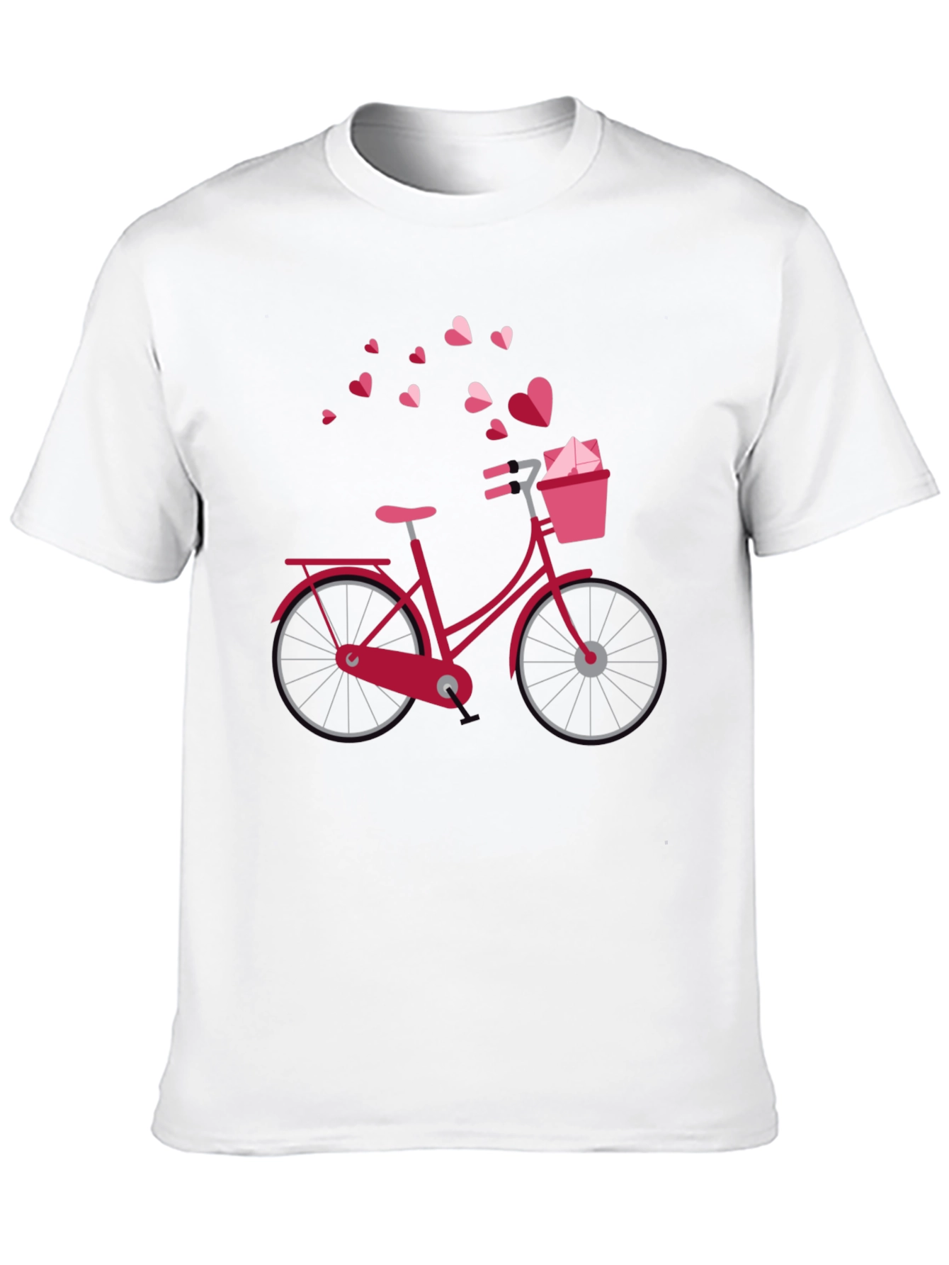Heart Bicycle Graphic T-Shirt
