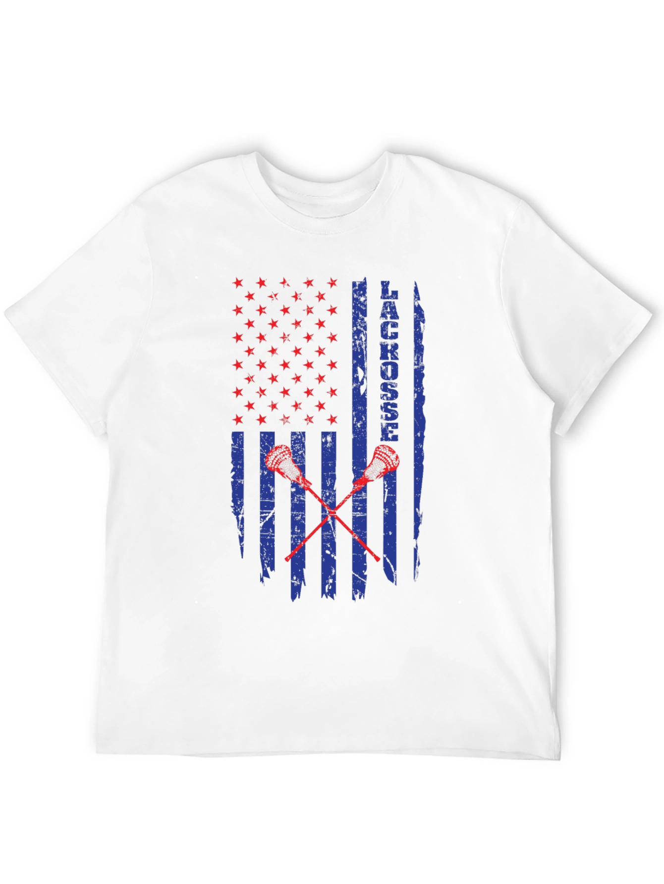 Lacrosse USA Flag Graphic T-Shirt