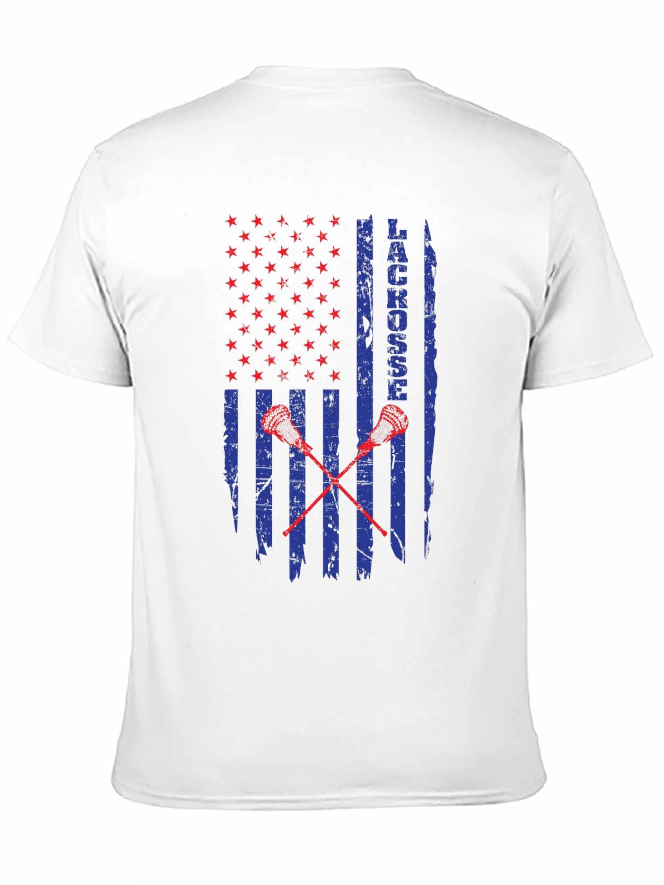 Lacrosse USA Flag Graphic T-Shirt