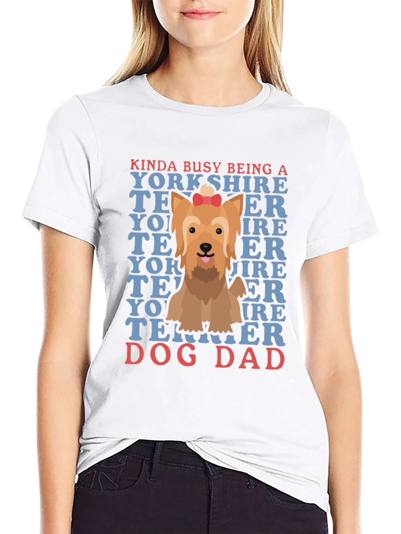Dog Dad Yorkshire Terrier Graphic T-Shirt