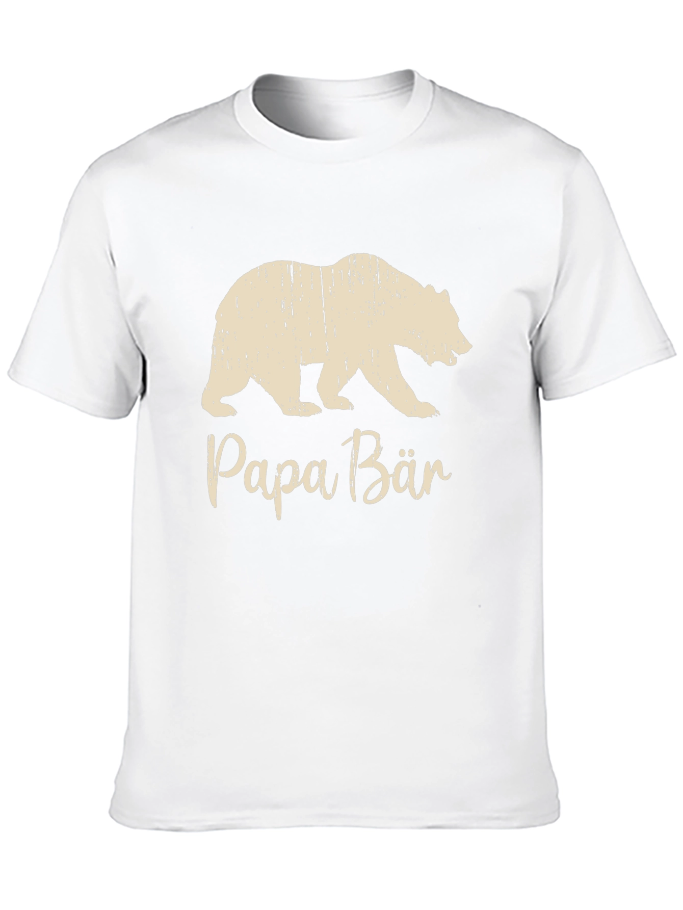 Papa Bär T-Shirt - Distressed Bear Graphic Tee