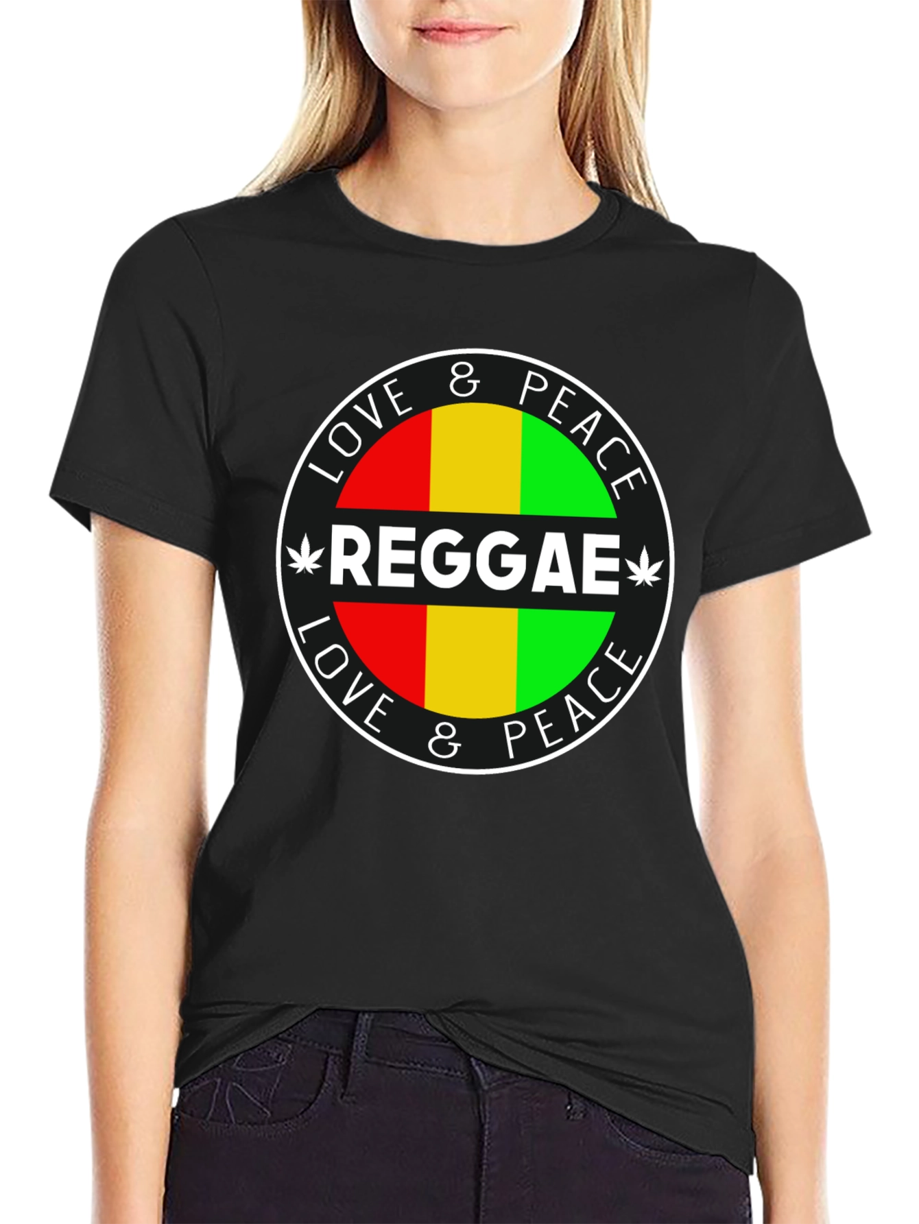 Reggae Love & Peace Graphic T-Shirt