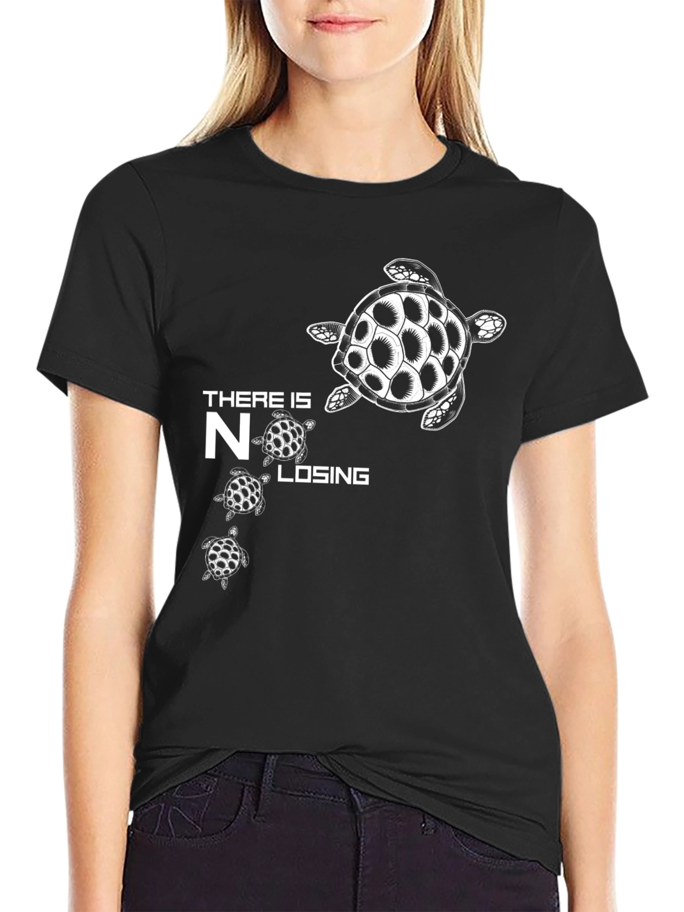 Turtle Graphic Tee: There Is No Losing