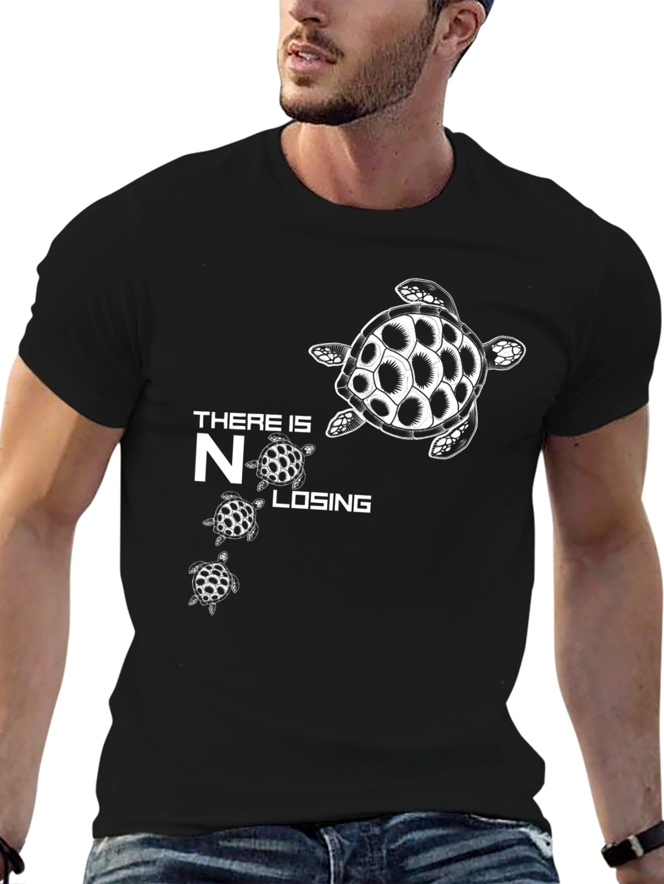 Turtle Graphic Tee: There Is No Losing