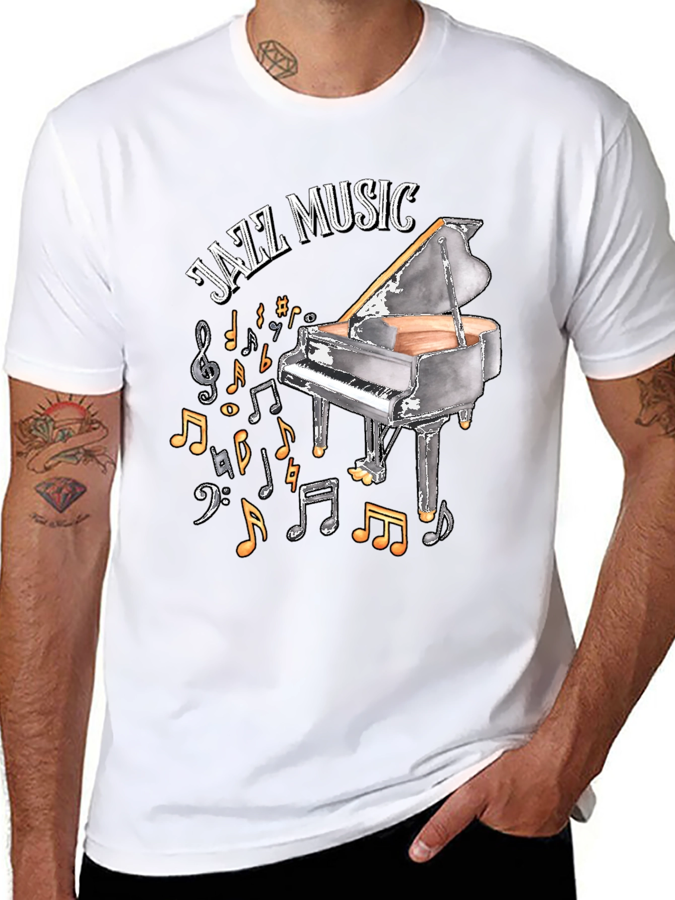 Jazz Music Piano T-Shirt