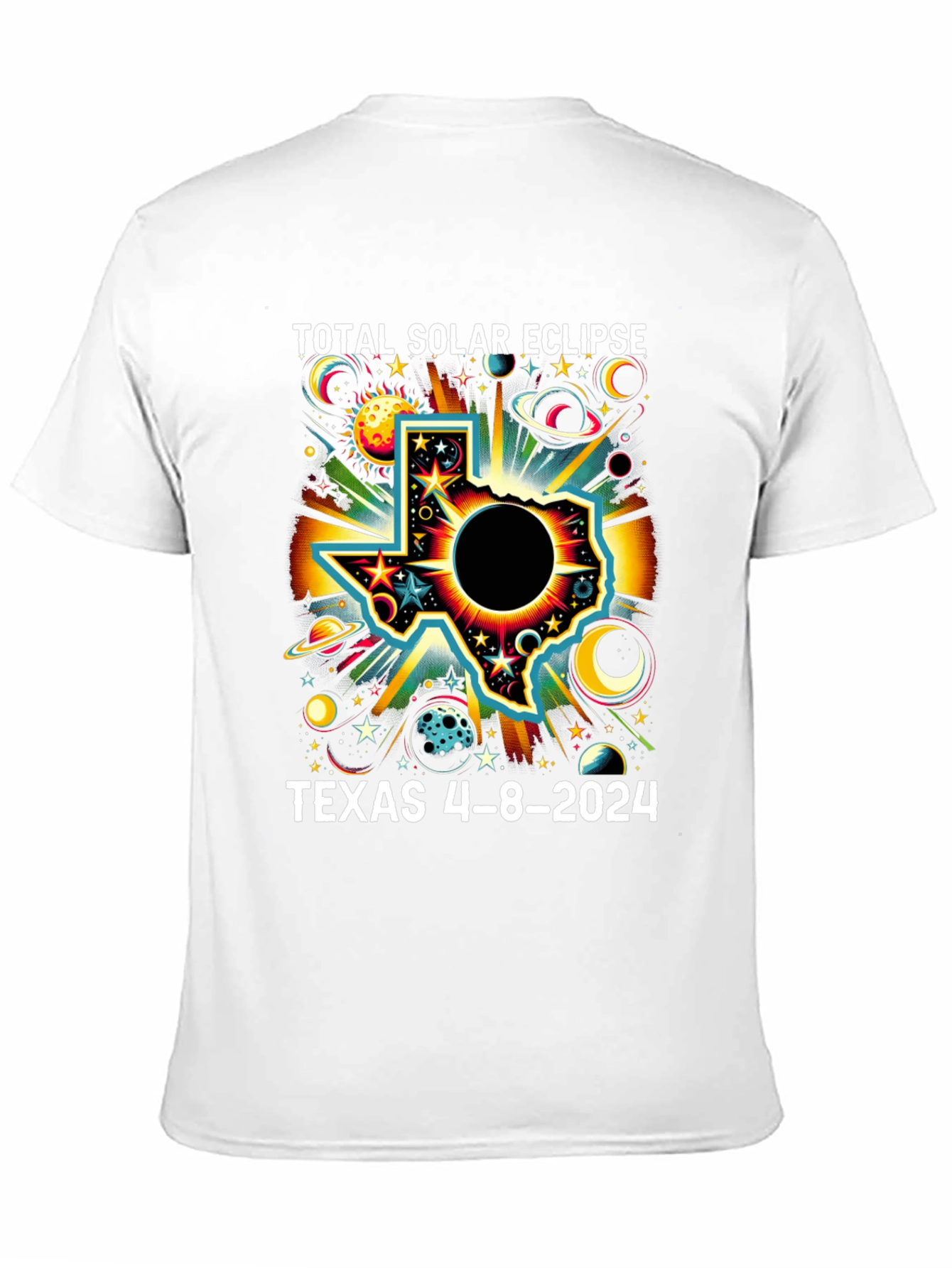 Texas Total Solar Eclipse 4-8-2024 T-Shirt