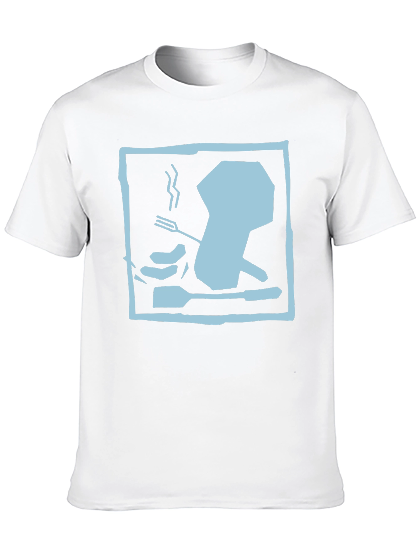 Chef Hat Silhouette Graphic T-Shirt - Black