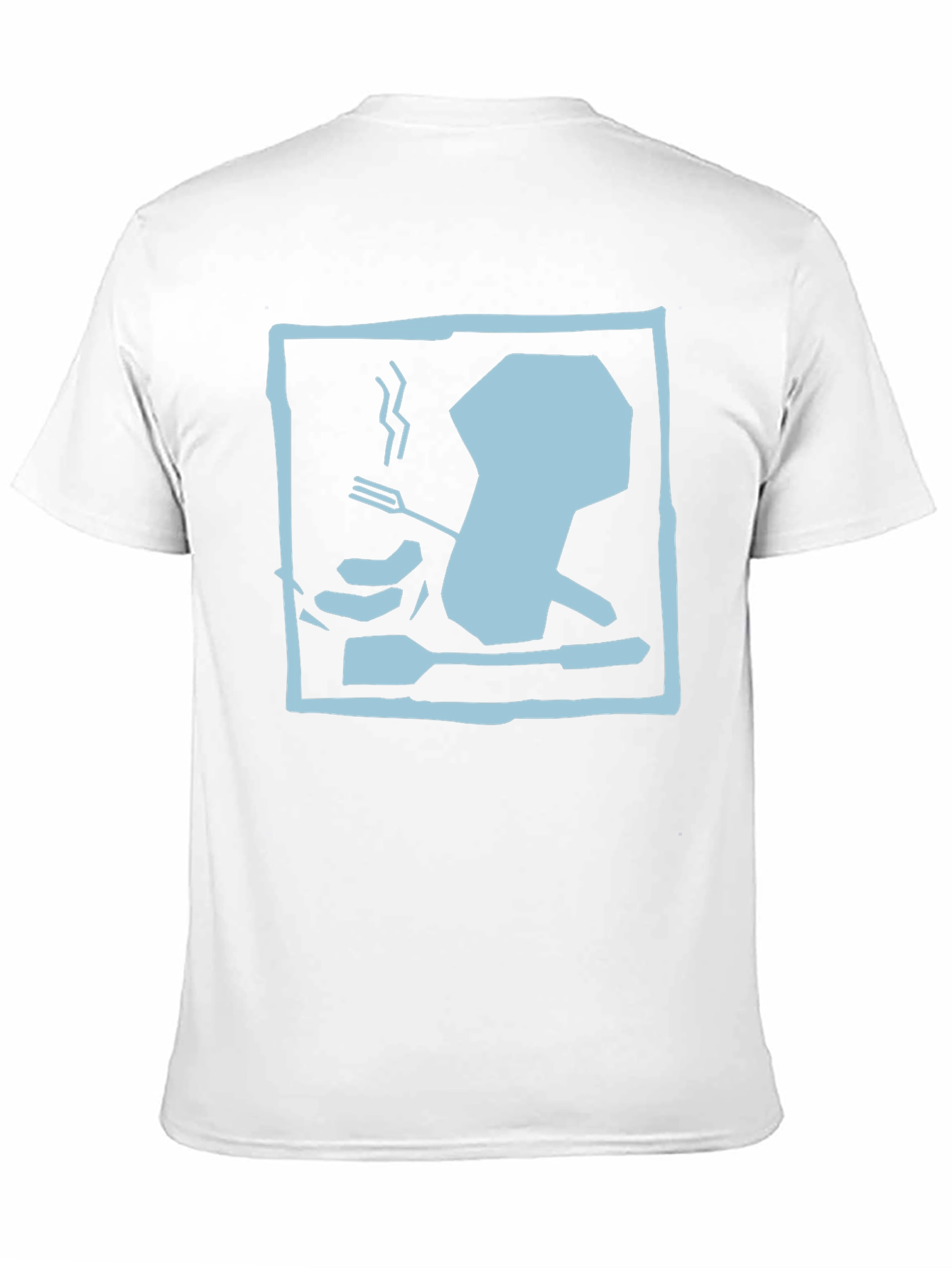 Chef Hat Silhouette Graphic T-Shirt - Black