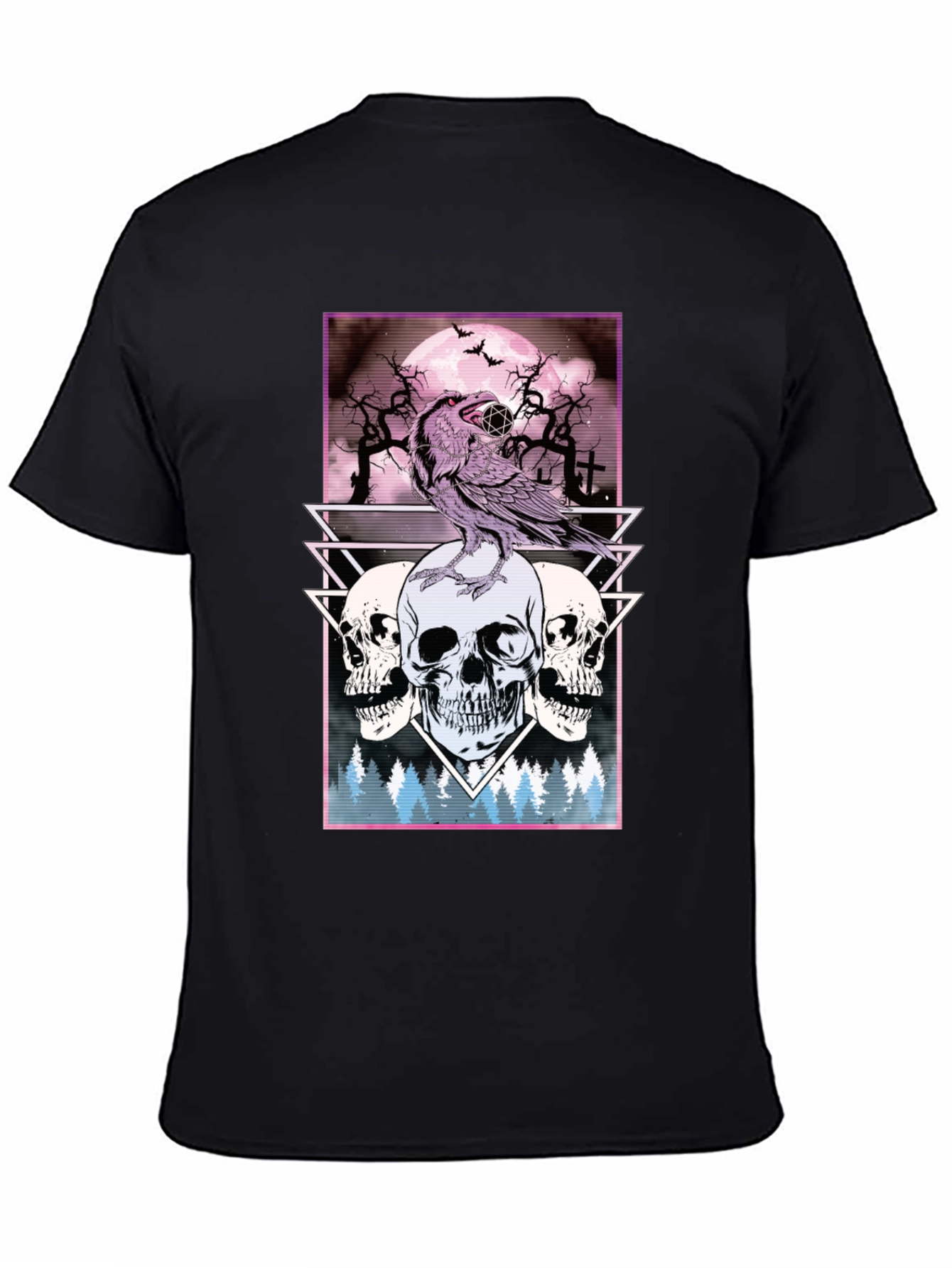 Raven and Skulls Graphic Tee