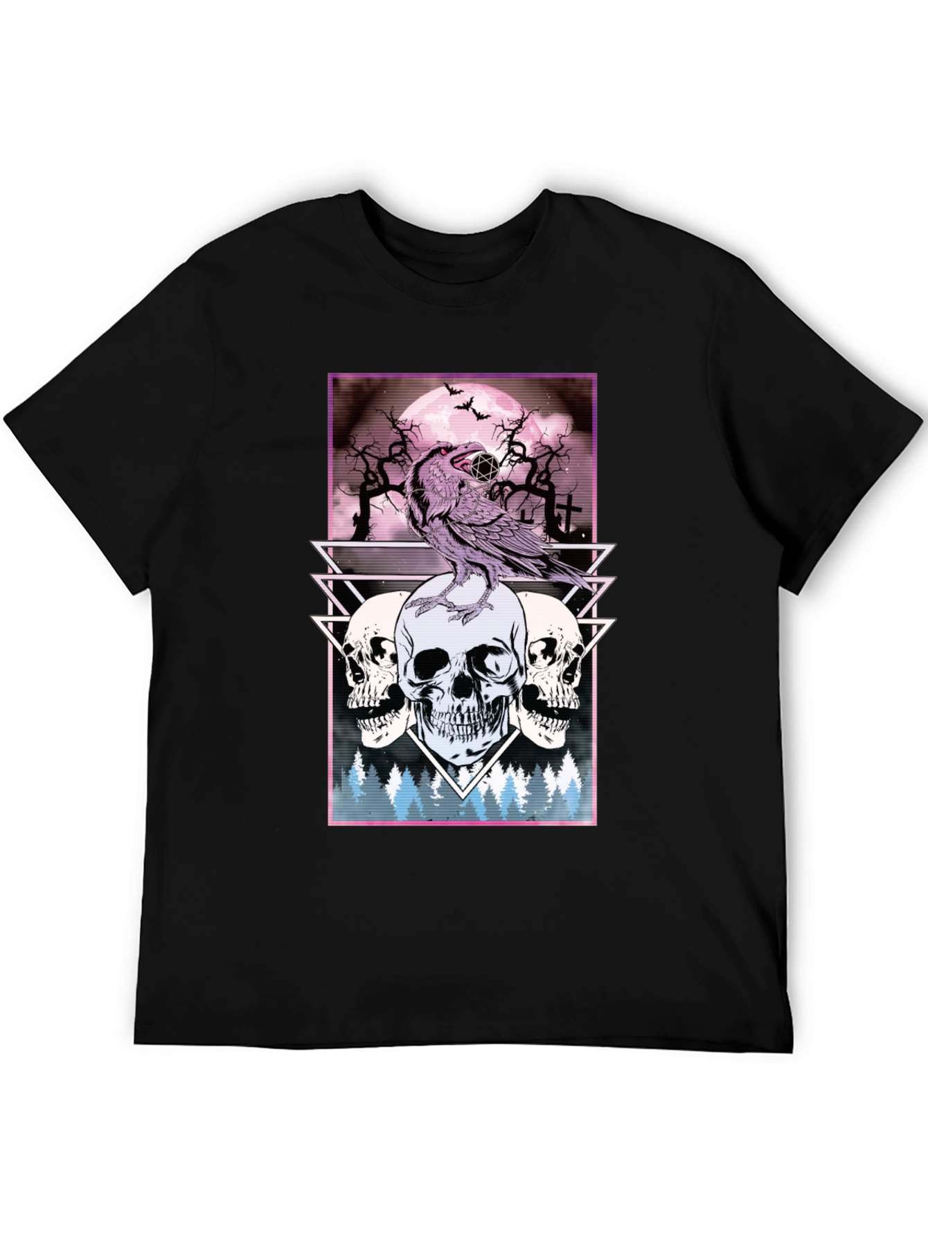 Raven and Skulls Graphic Tee