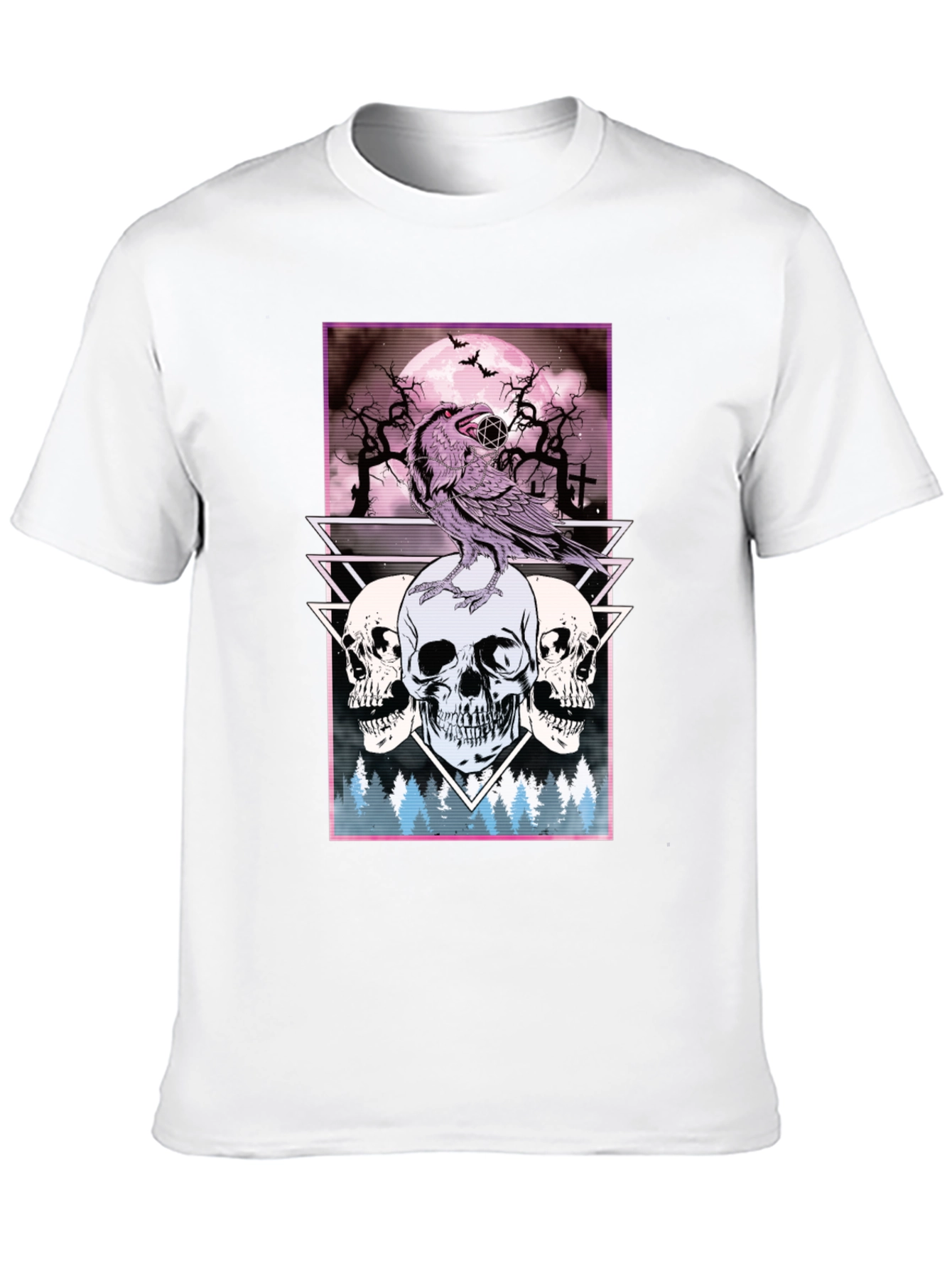Raven and Skulls Graphic Tee