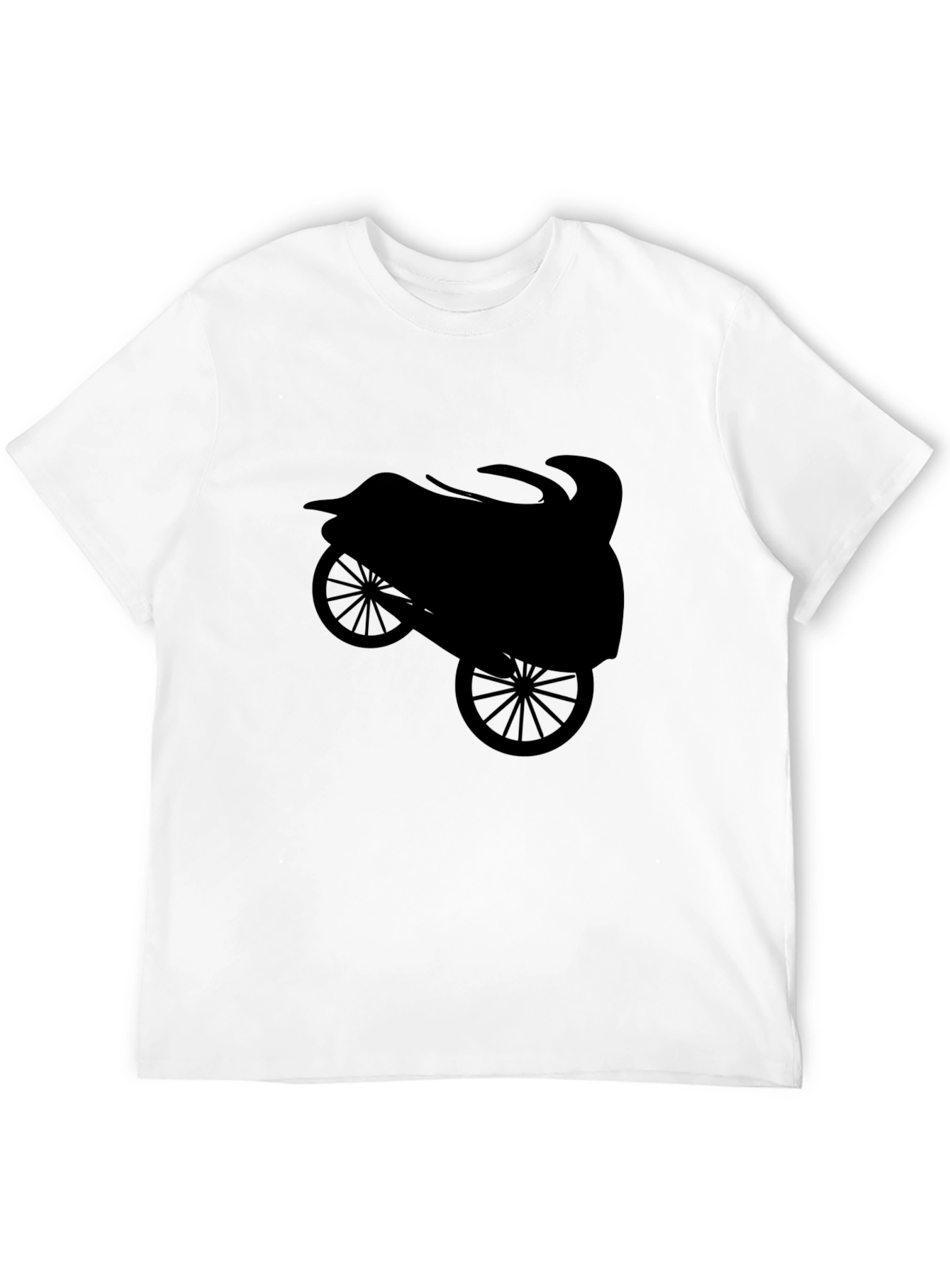 Motorcycle Silhouette Black T-Shirt