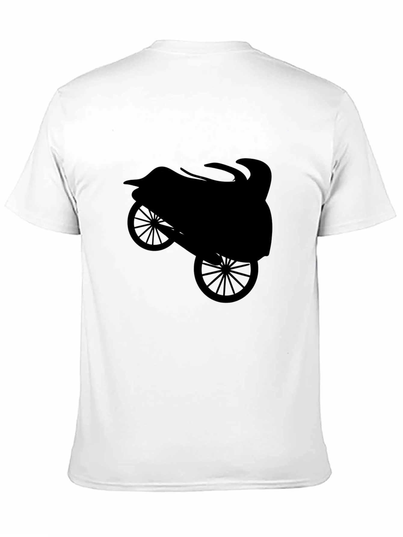 Motorcycle Silhouette Black T-Shirt