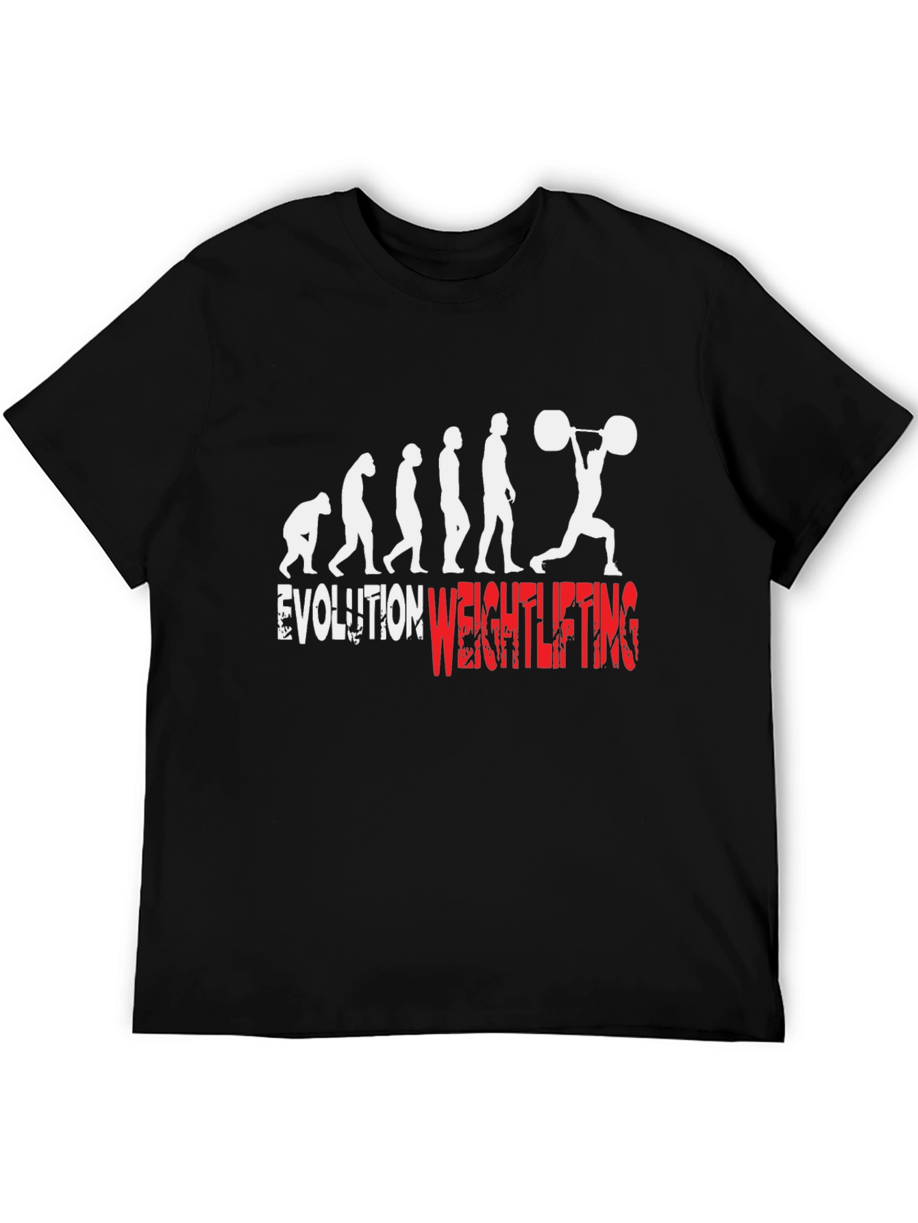 Evolution Weightlifting Graphic Tee - Black Cotton