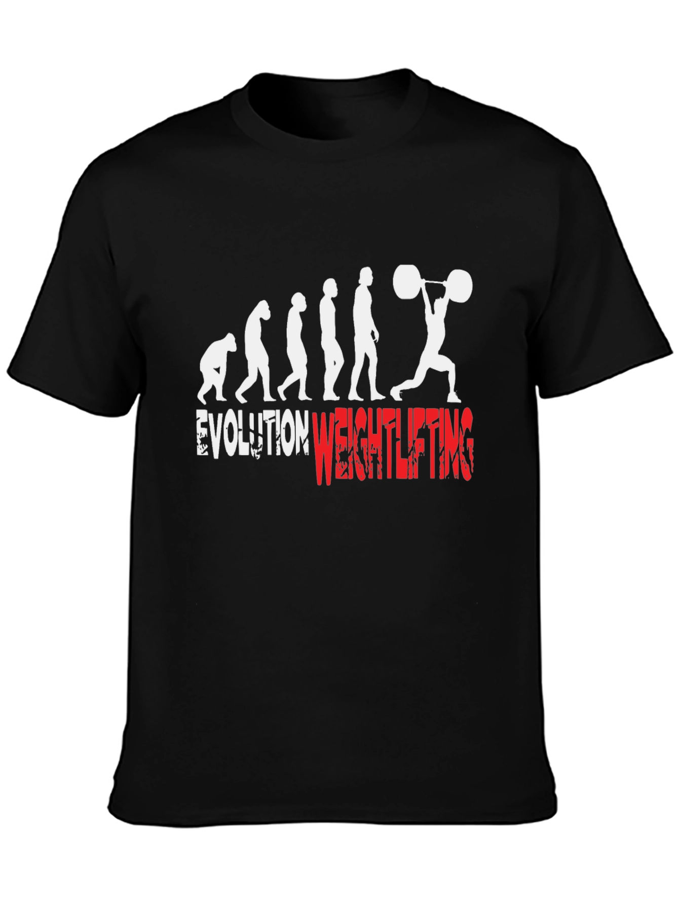 Evolution Weightlifting Graphic Tee - Black Cotton