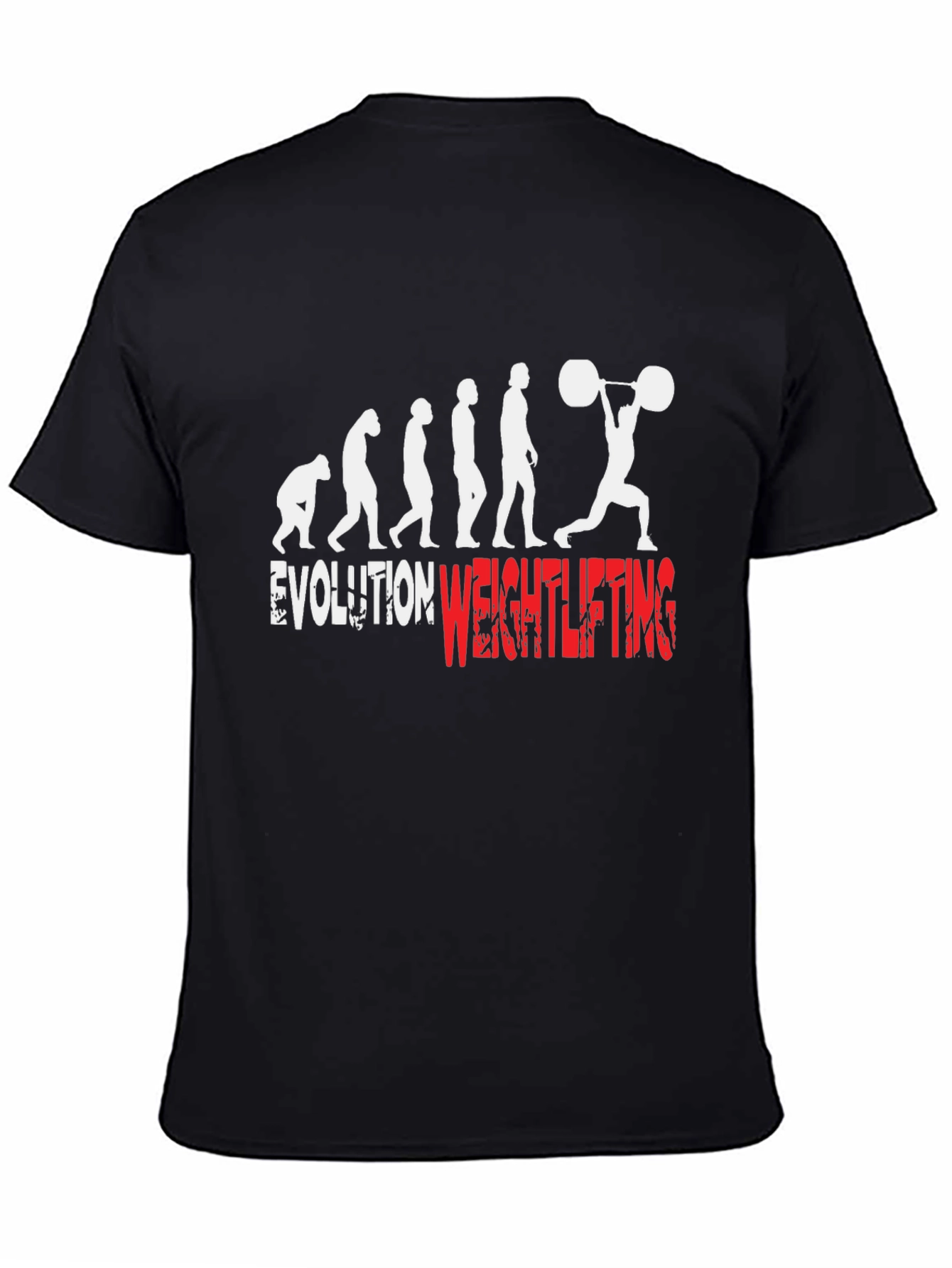Evolution Weightlifting Graphic Tee - Black Cotton