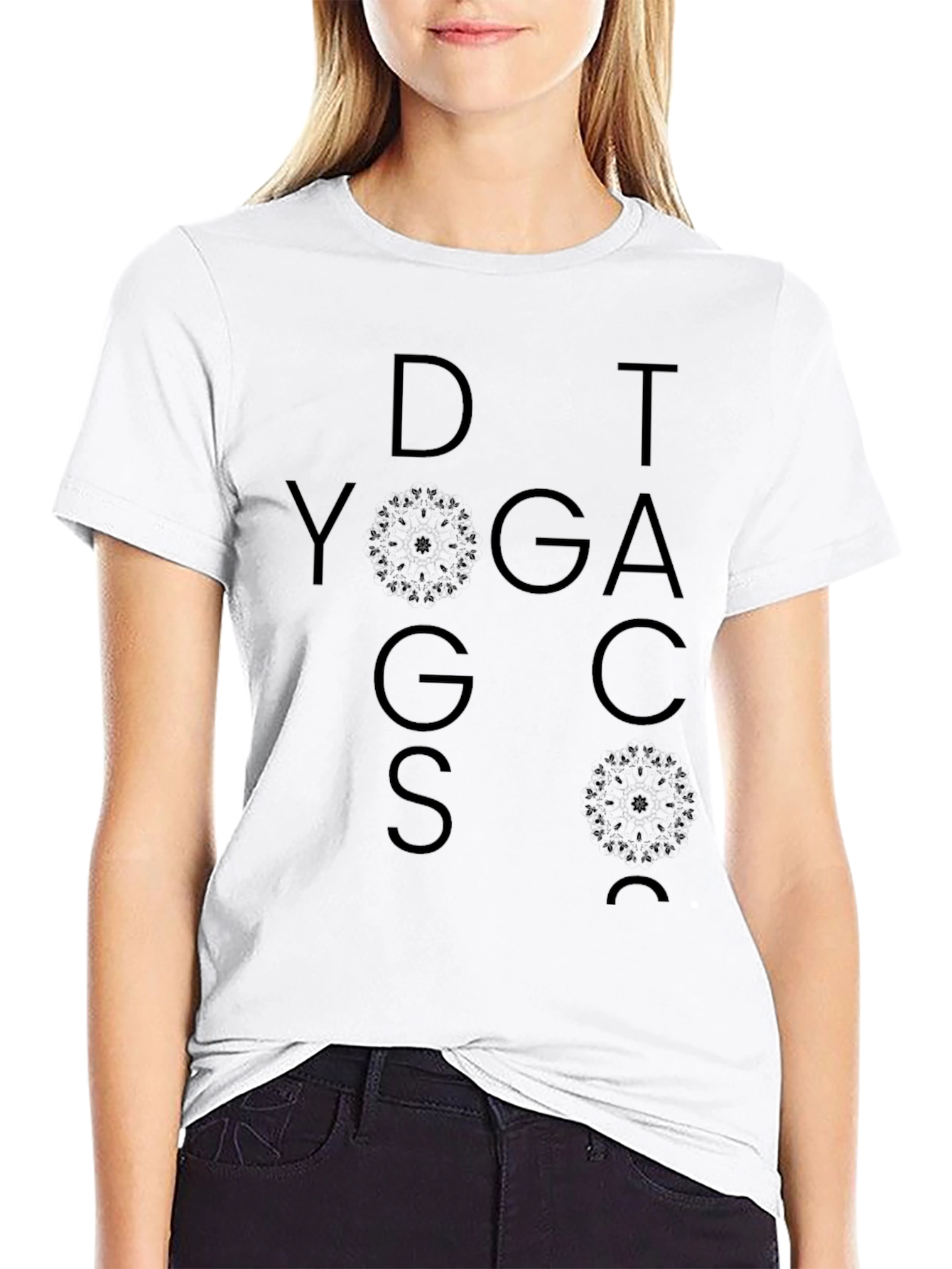 DOG YOGA T-Shirt - Mens Black Graphic Tee