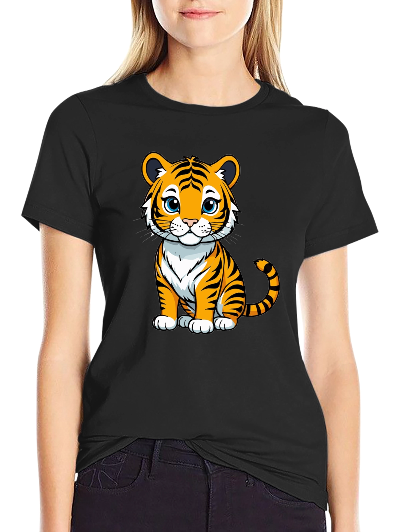 Cute Tiger Graphic Tee - Soft Cotton Comfort