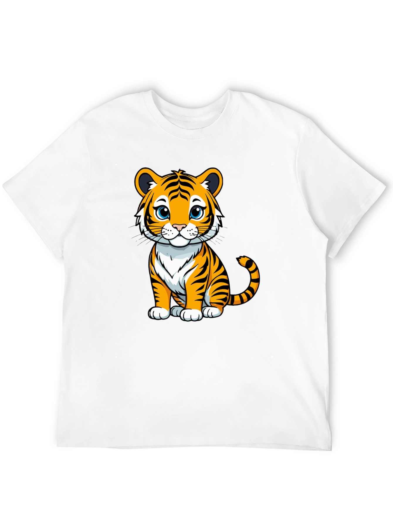 Cute Tiger Graphic Tee - Soft Cotton Comfort