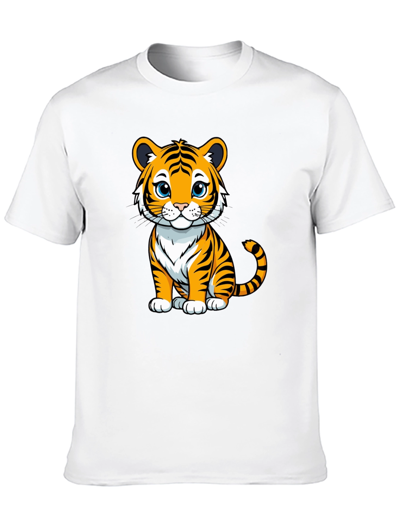 Cute Tiger Graphic Tee - Soft Cotton Comfort