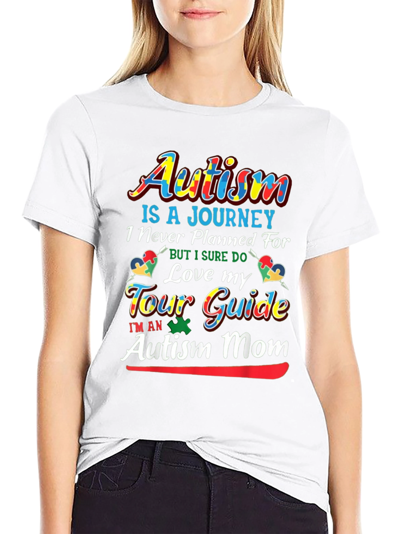 Autism Mom T-Shirt - Love My Tour Guide