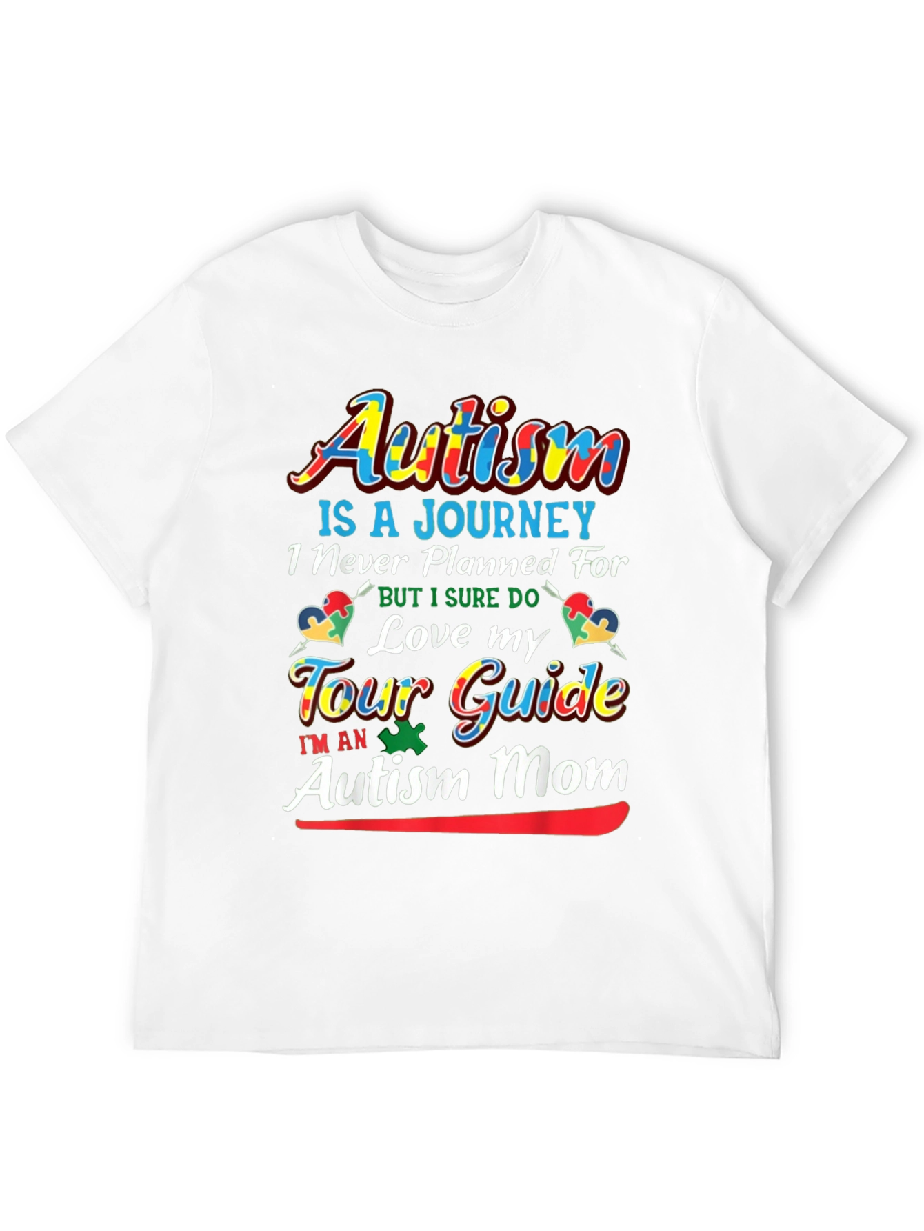 Autism Mom T-Shirt - Love My Tour Guide