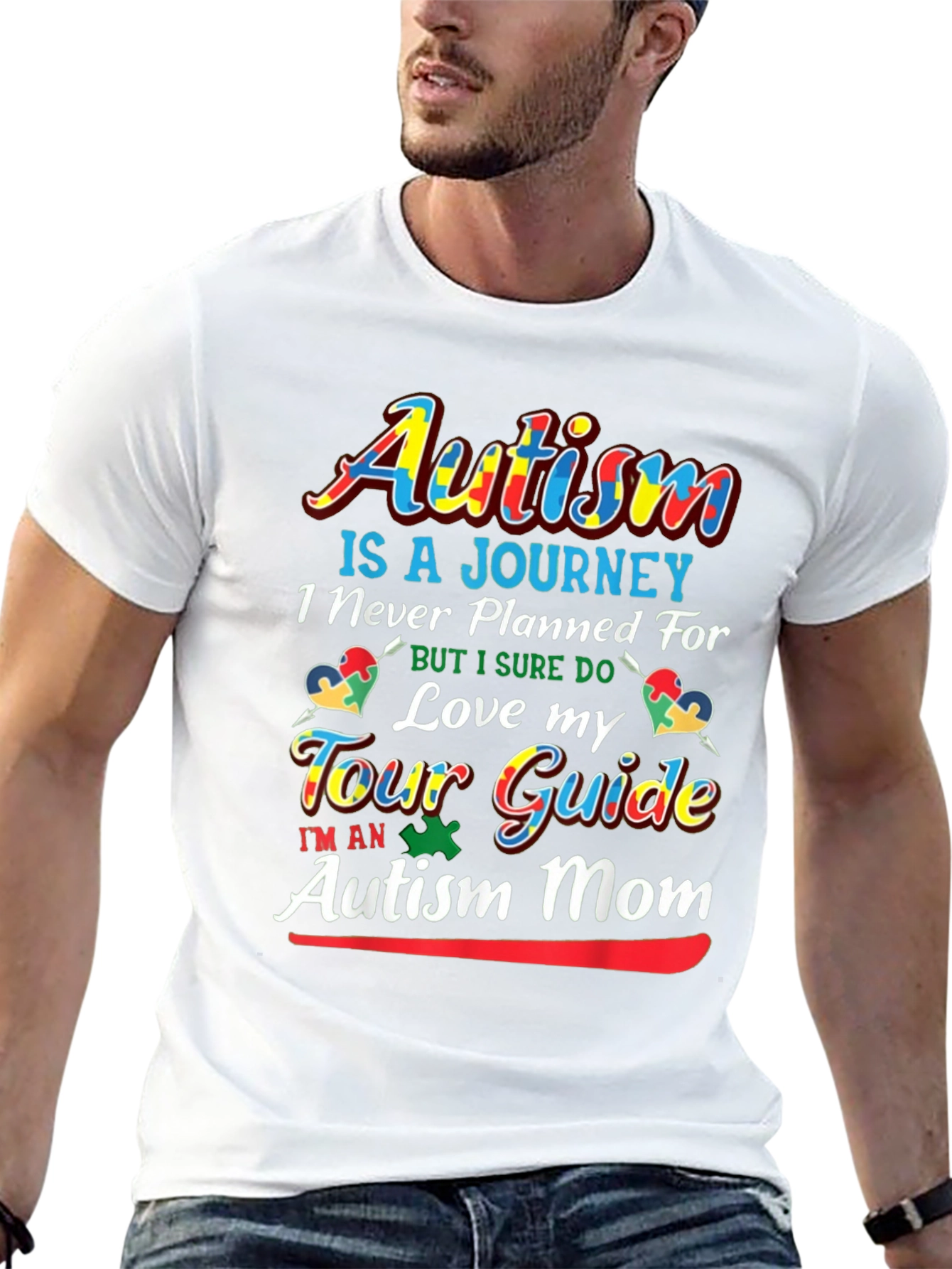 Autism Mom T-Shirt - Love My Tour Guide