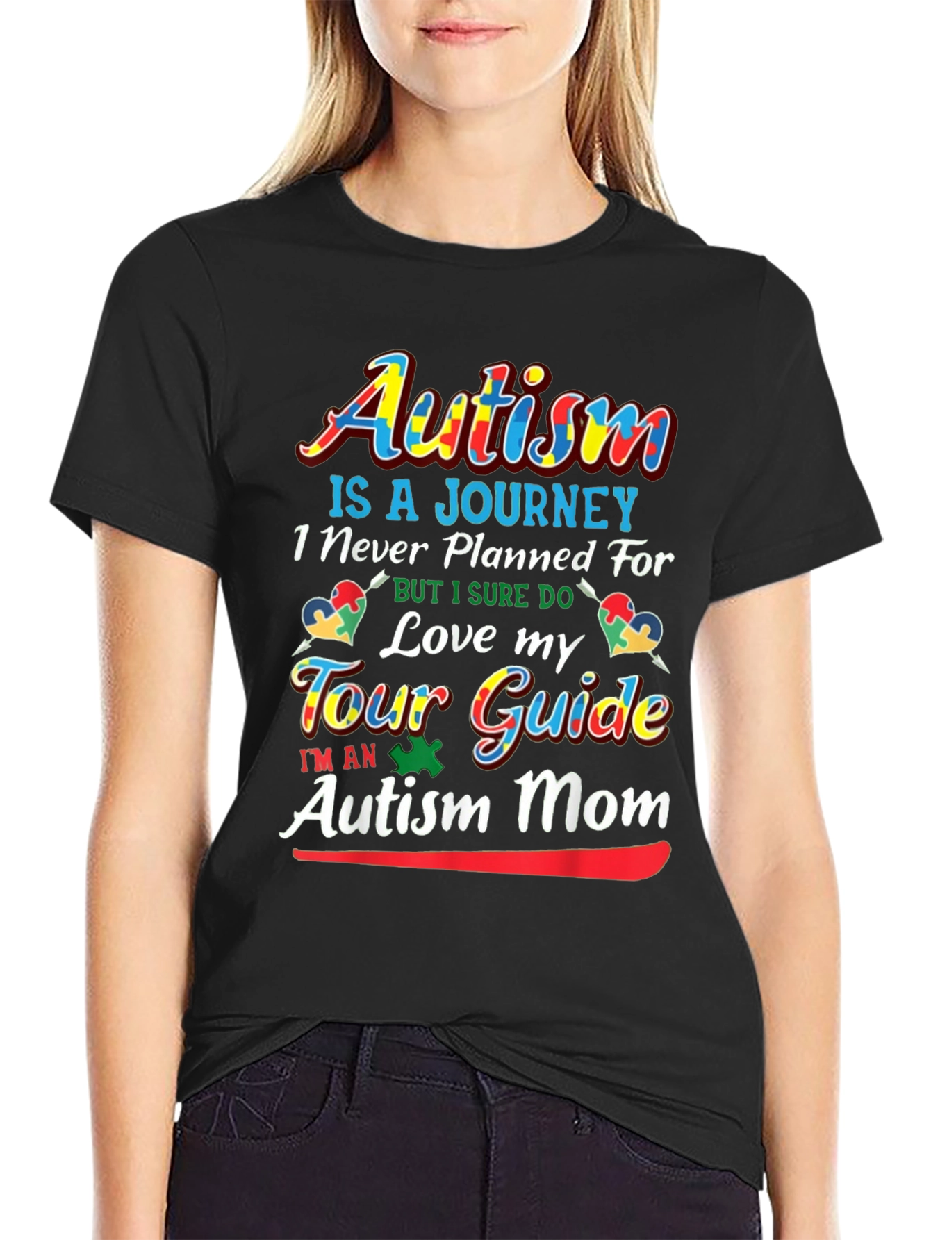 Autism Mom T-Shirt - Love My Tour Guide