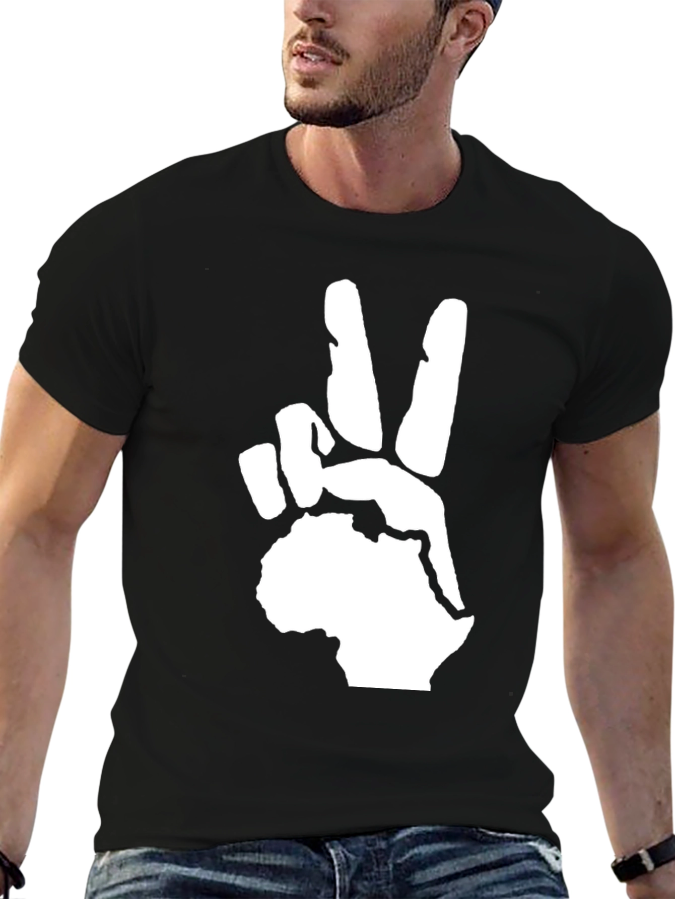 Peace Africa T-Shirt - Black