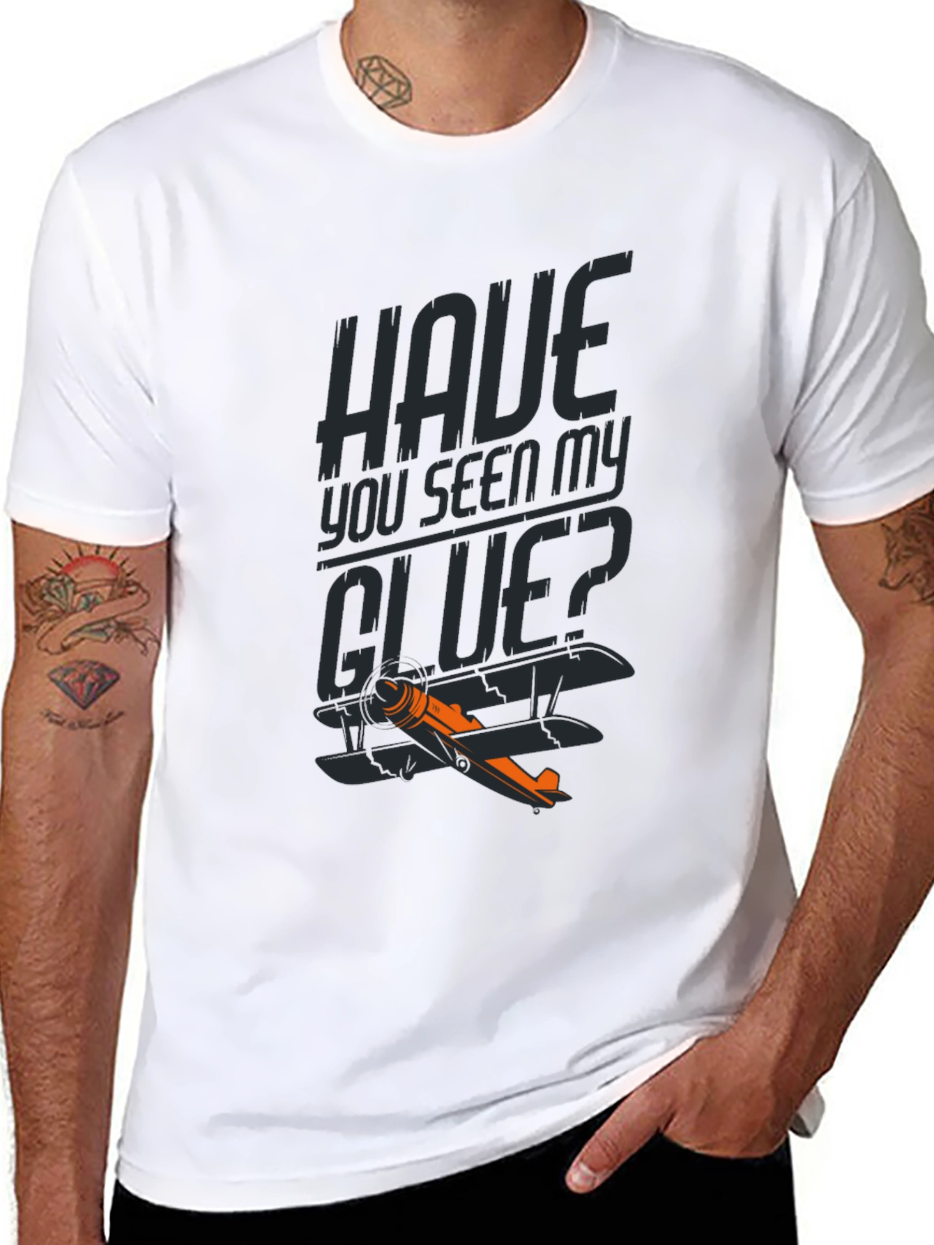 Have You Seen My GLUE? Funny Airplane T-Shirt