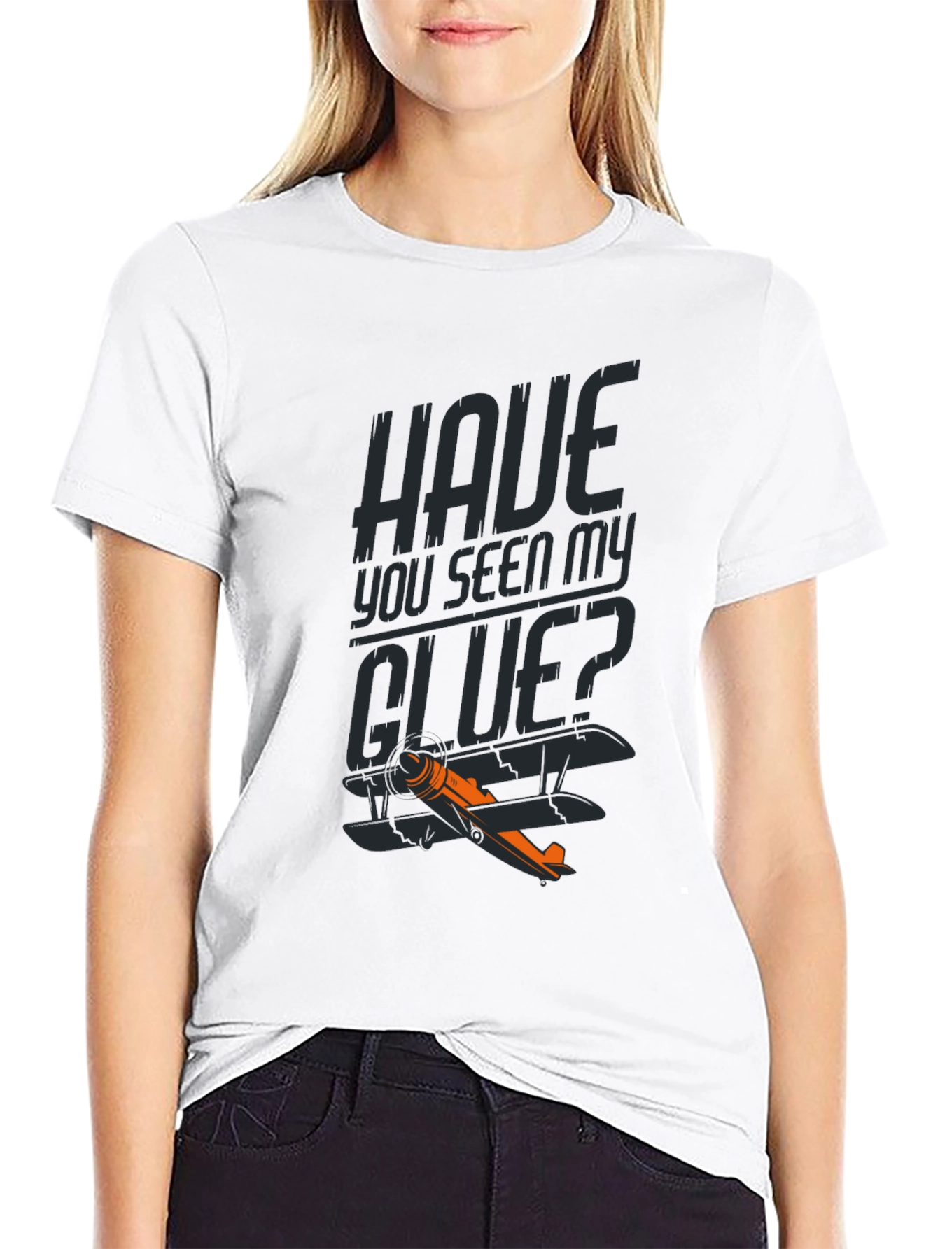 Have You Seen My GLUE? Funny Airplane T-Shirt