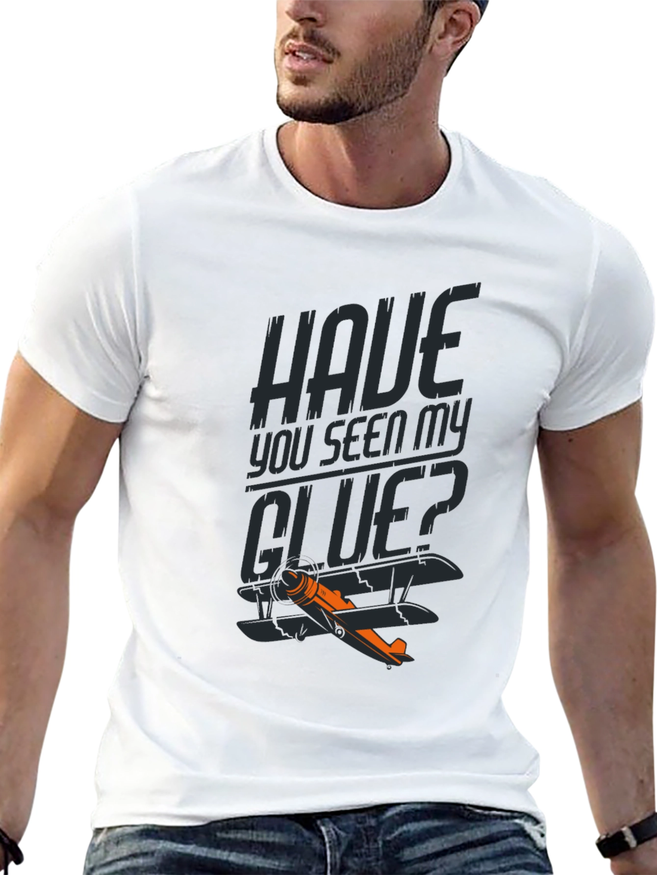 Have You Seen My GLUE? Funny Airplane T-Shirt