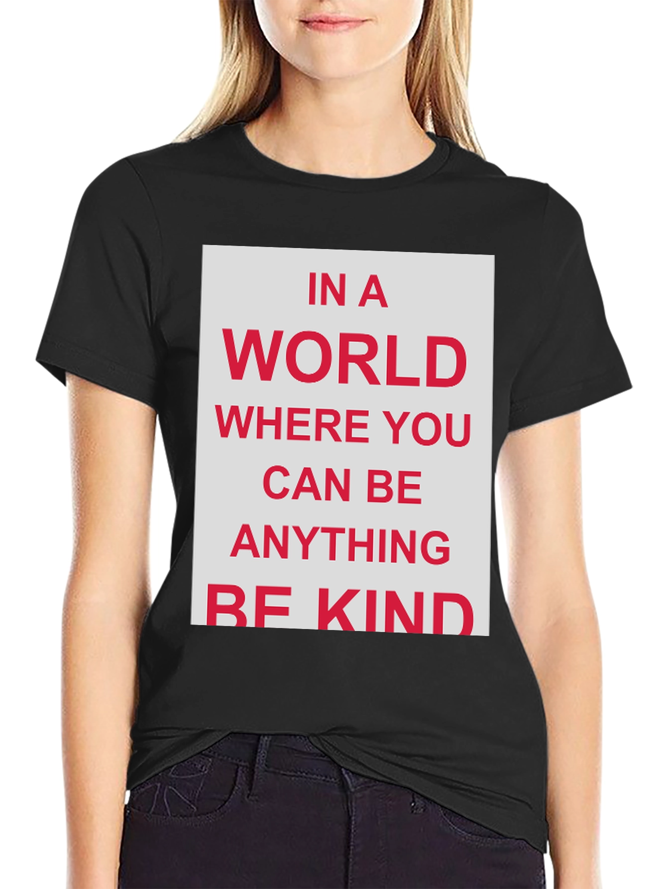 Be Kind Graphic T-Shirt - Black