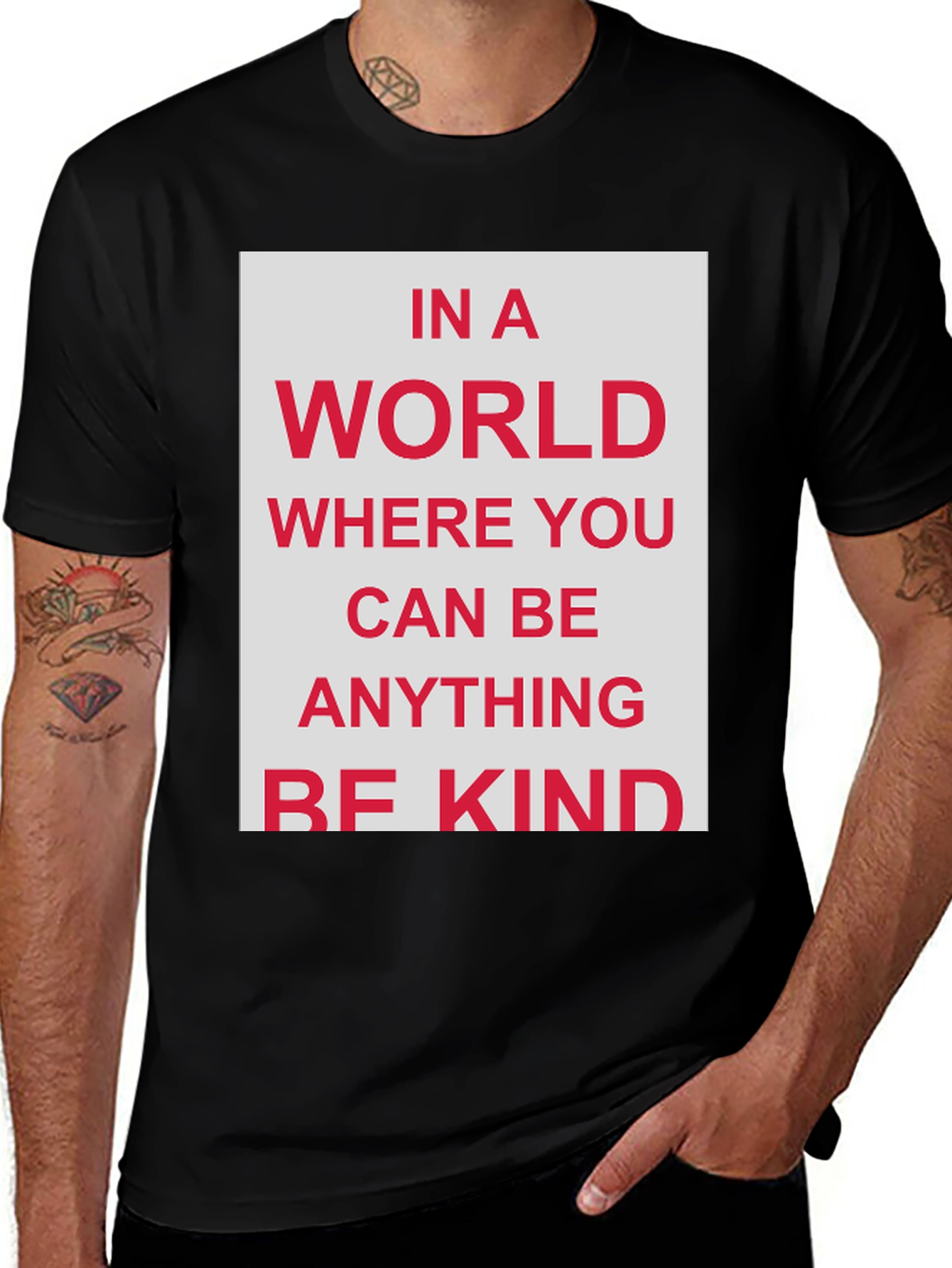 Be Kind Graphic T-Shirt - Black