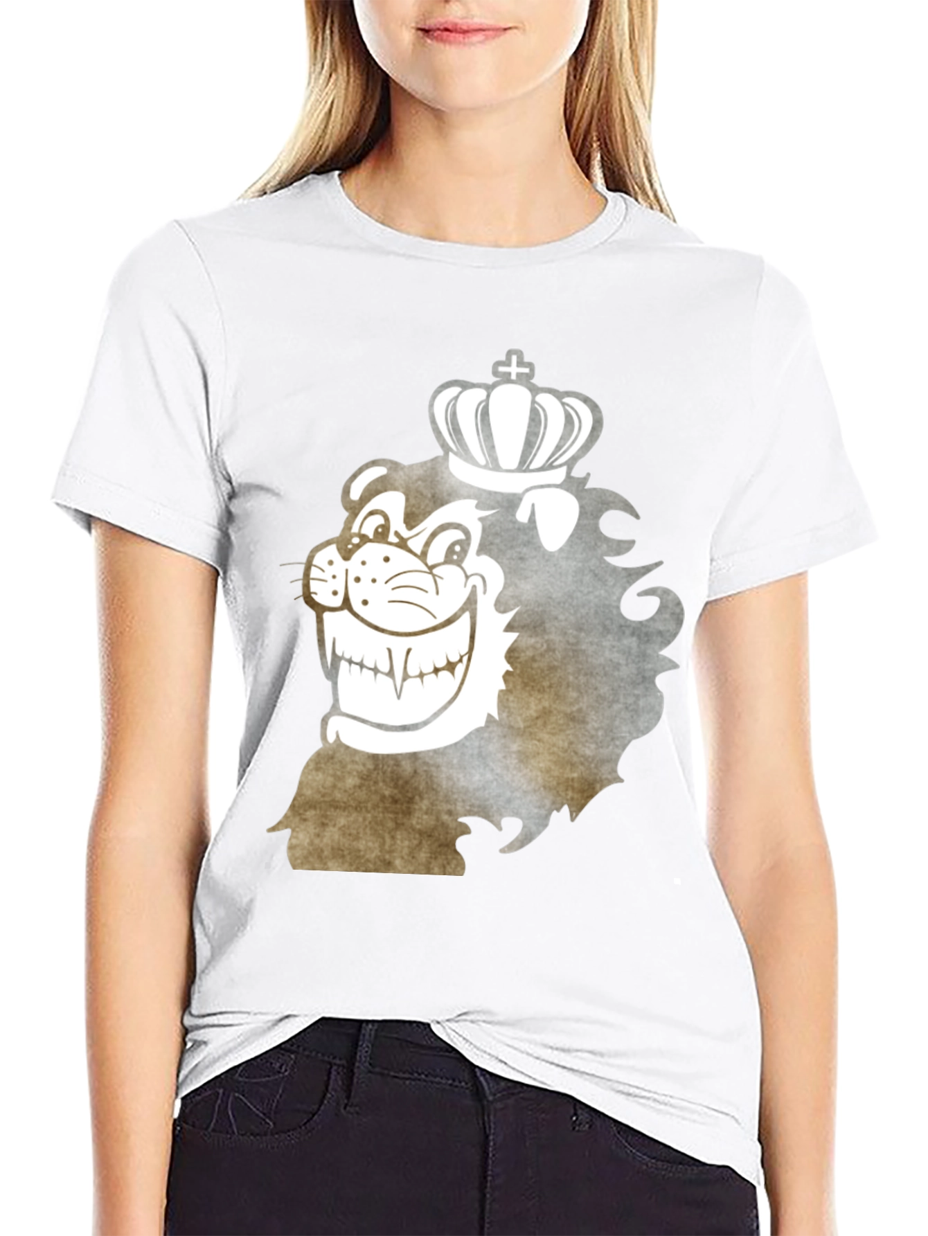 King Lion Graphic T-Shirt - Black Tee