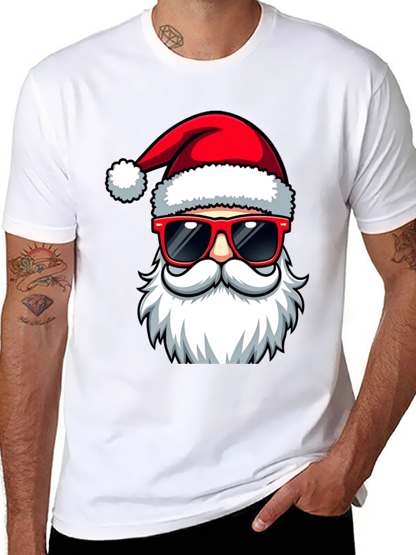 Santa Sunglasses T-Shirt