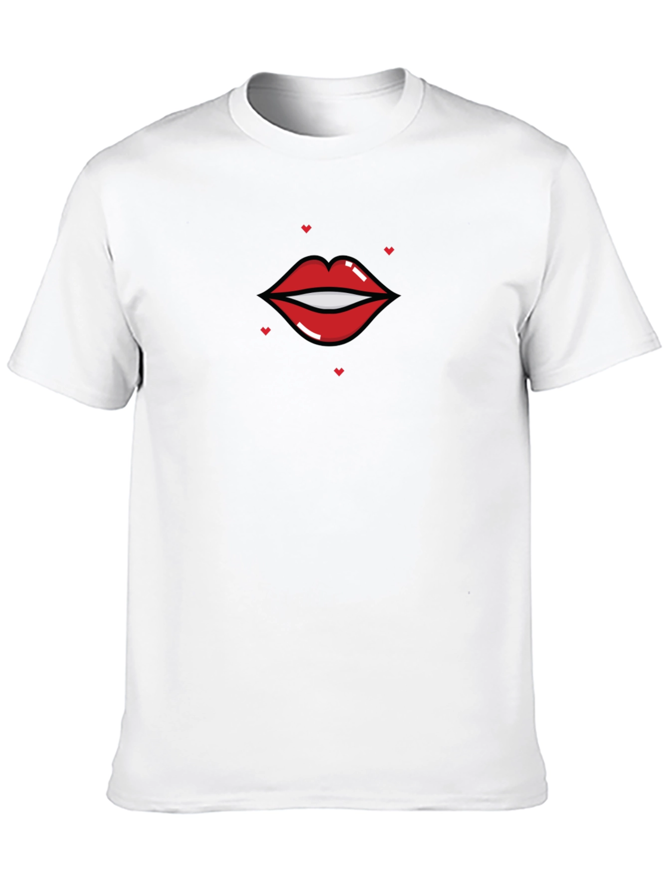 Lip Graphic Black T-Shirt - Unisex
