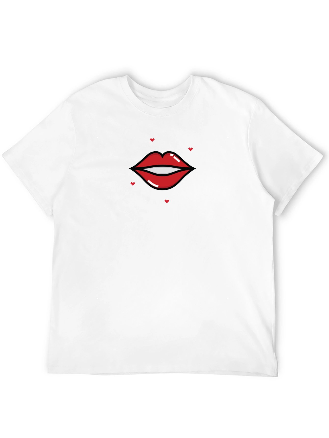 Lip Graphic Black T-Shirt - Unisex