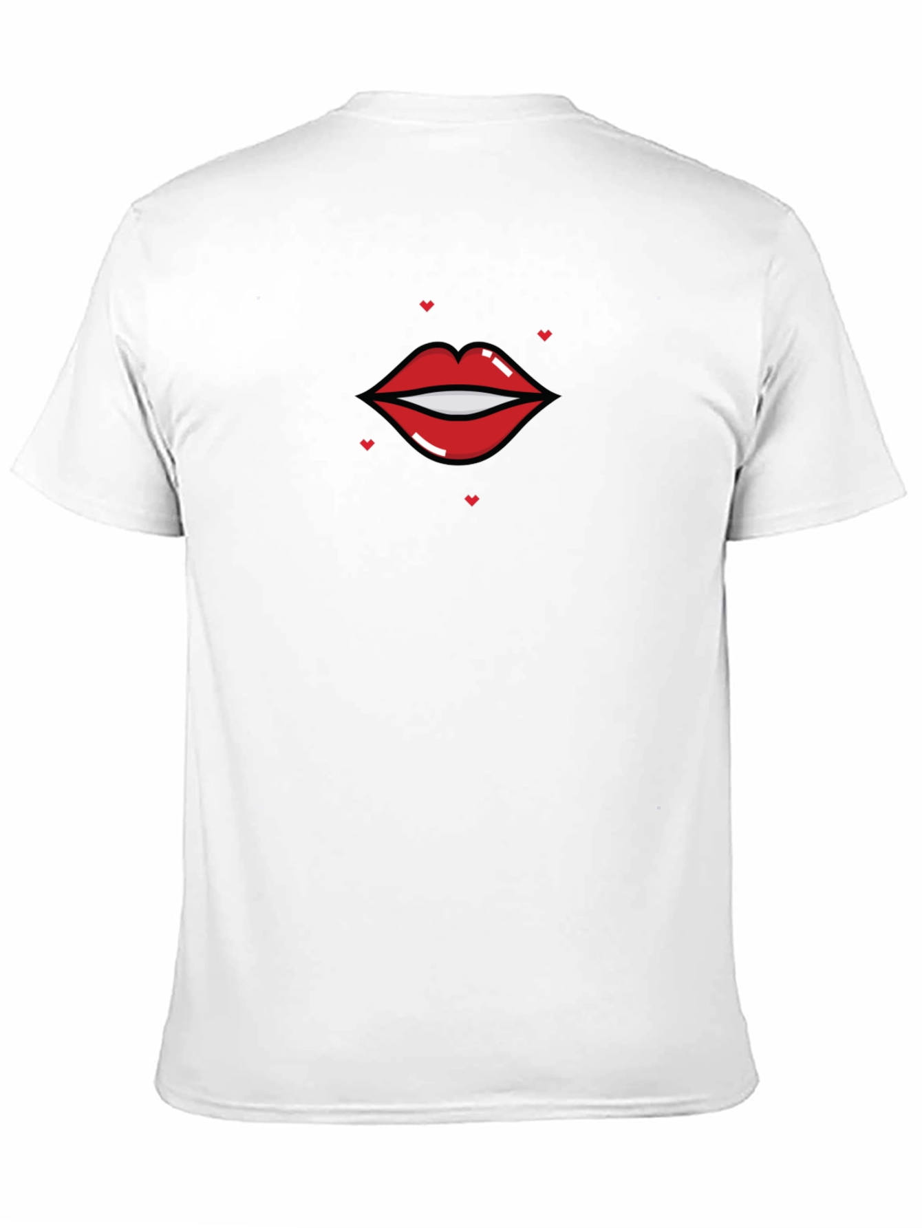 Lip Graphic Black T-Shirt - Unisex