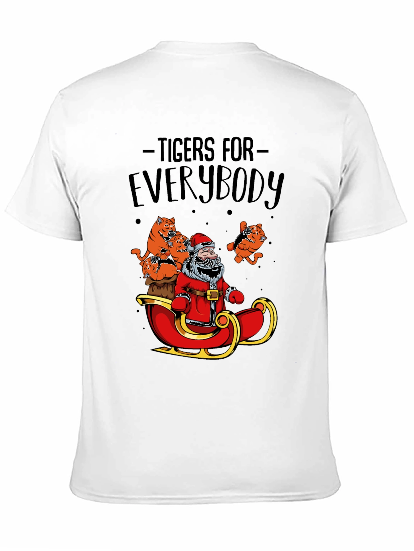 Tigers for Everybody Santa Christmas Graphic Tee