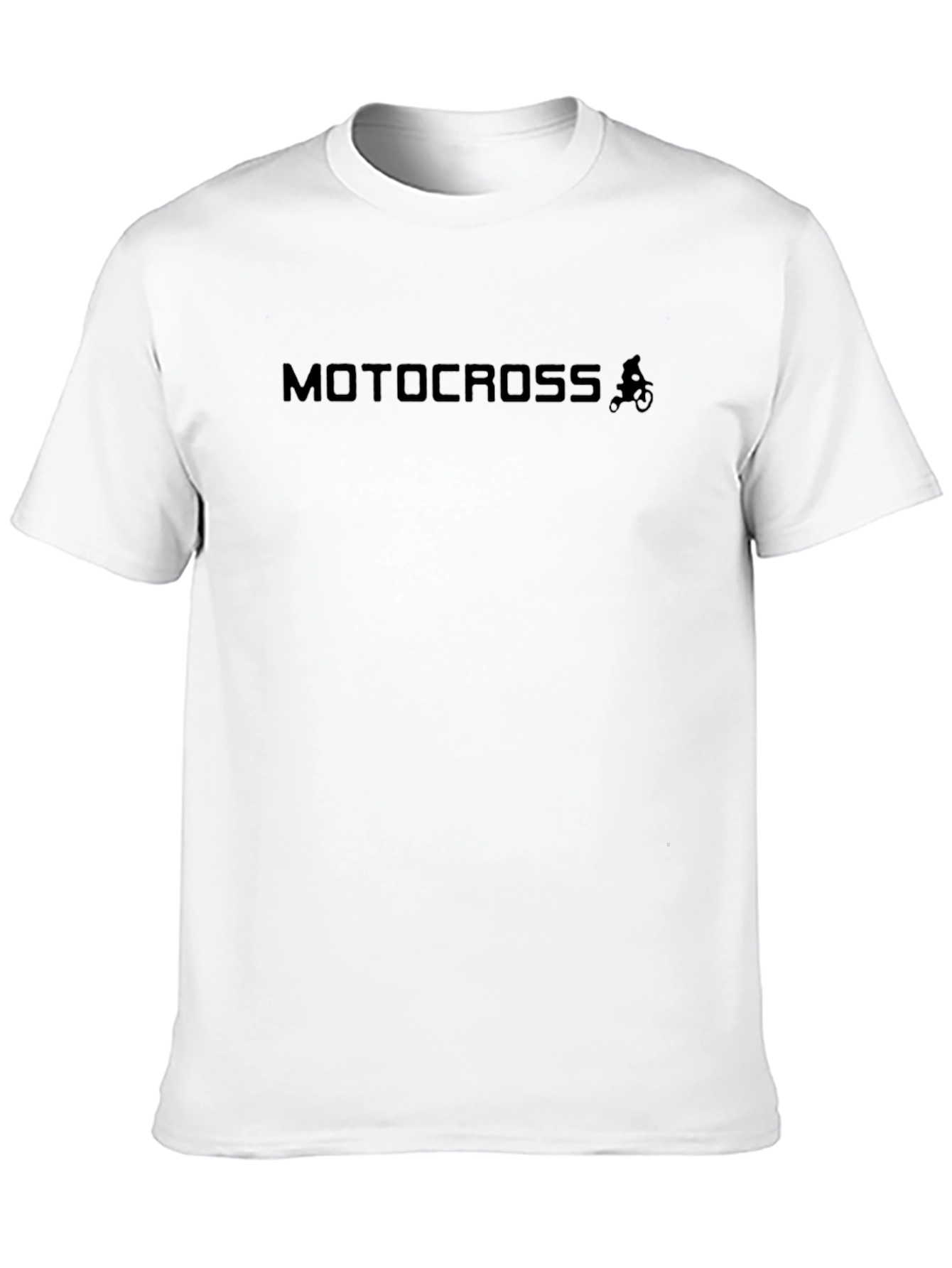 Mens Black Motocross Graphic T-Shirt