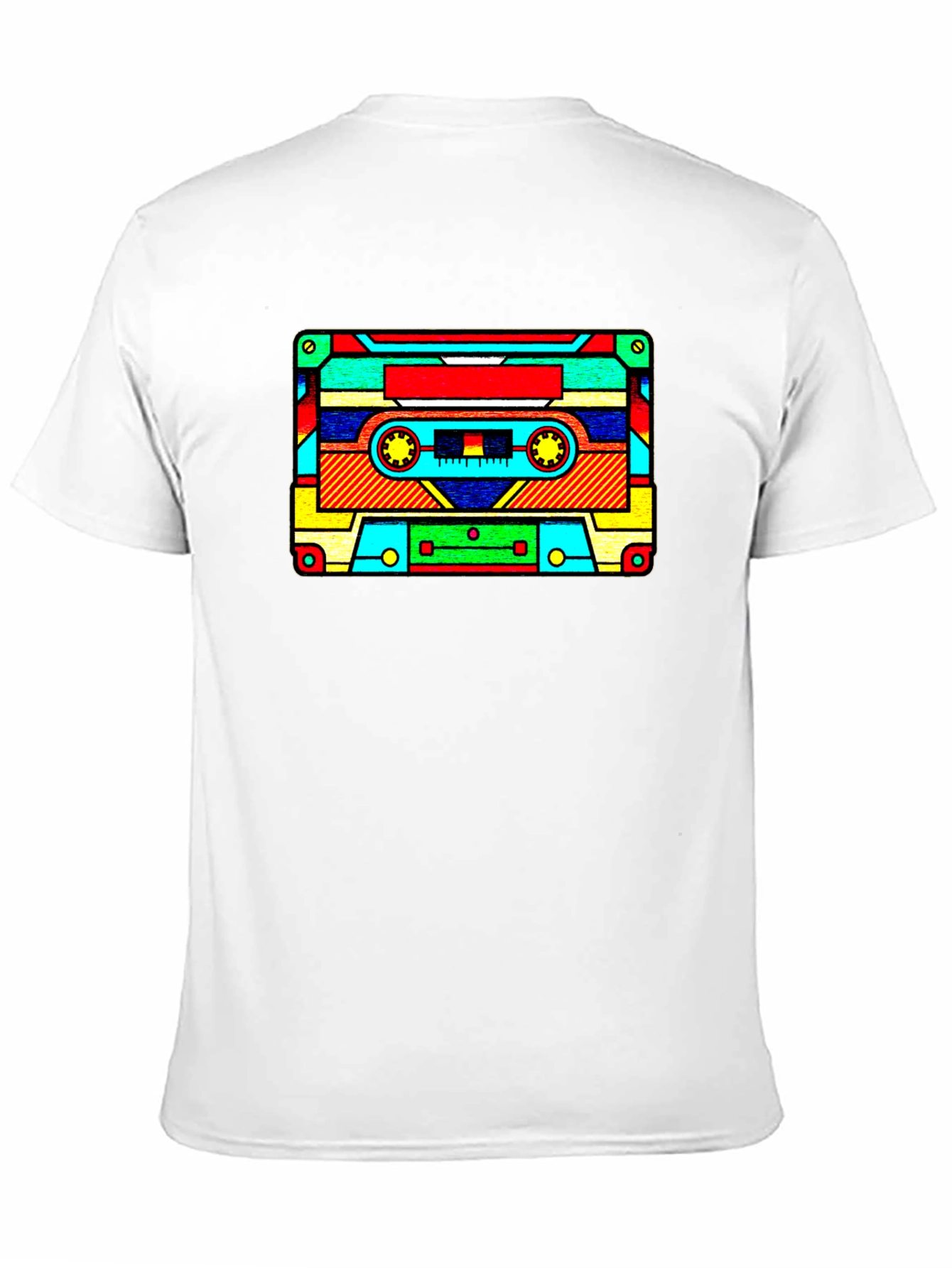 Retro Cassette Tape Graphic T-Shirt - Black