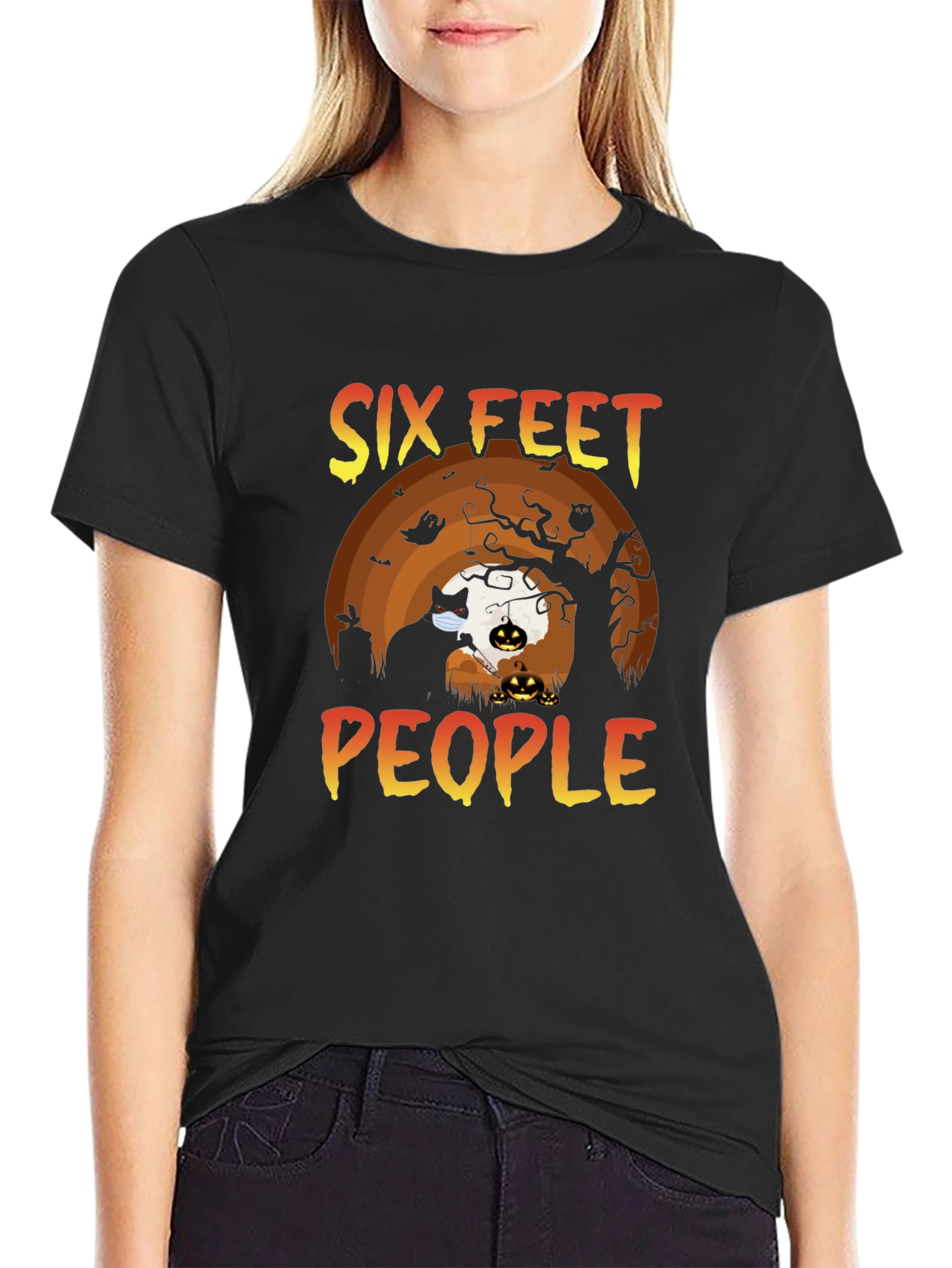 Six Feet People Halloween T-Shirt