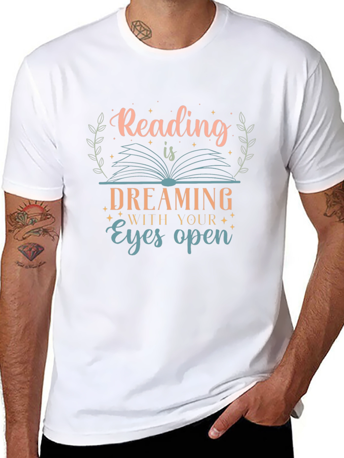 Reading is Dreaming Open Eyes T-Shirt